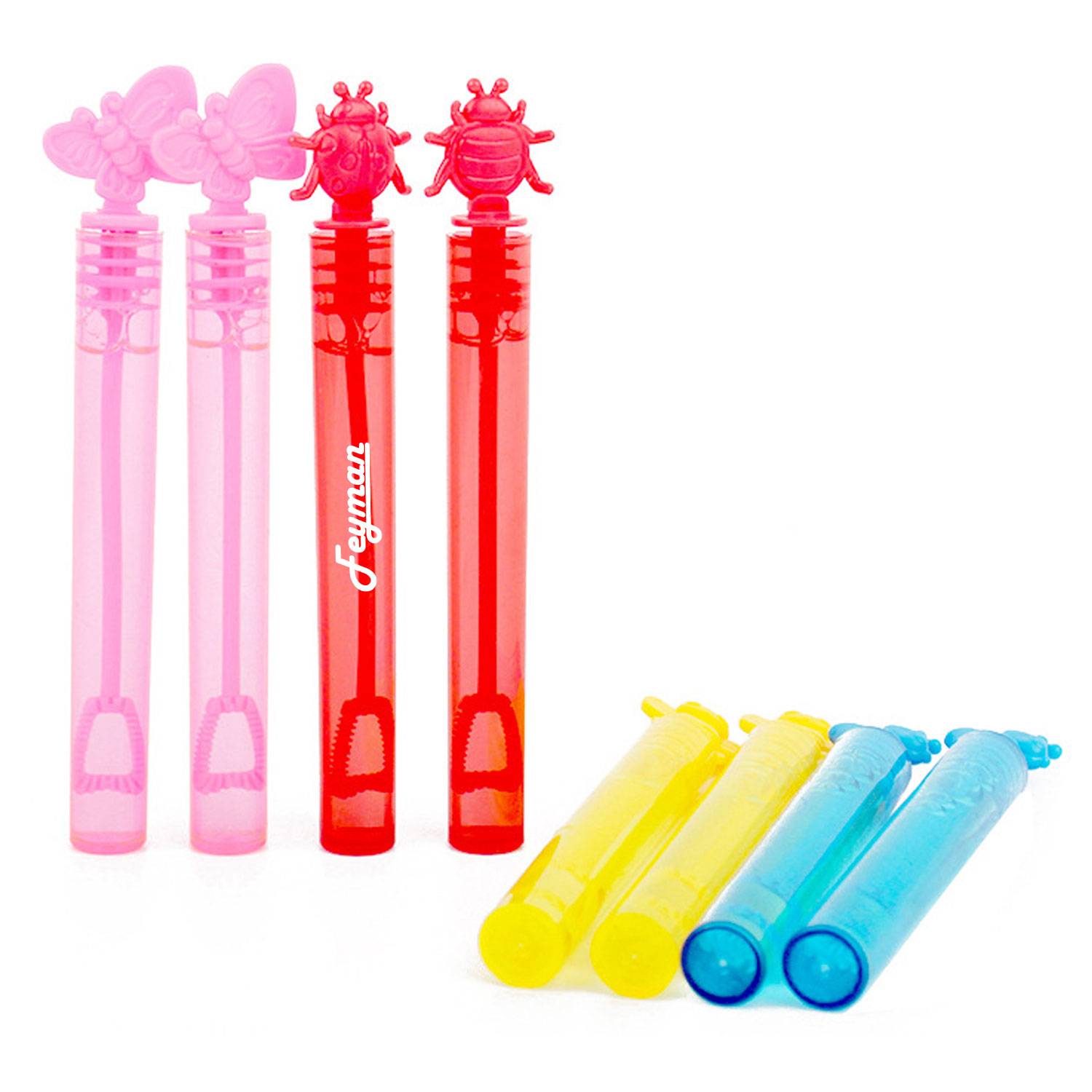 Eight Piece Set of Children's Insect Bubble Sticks