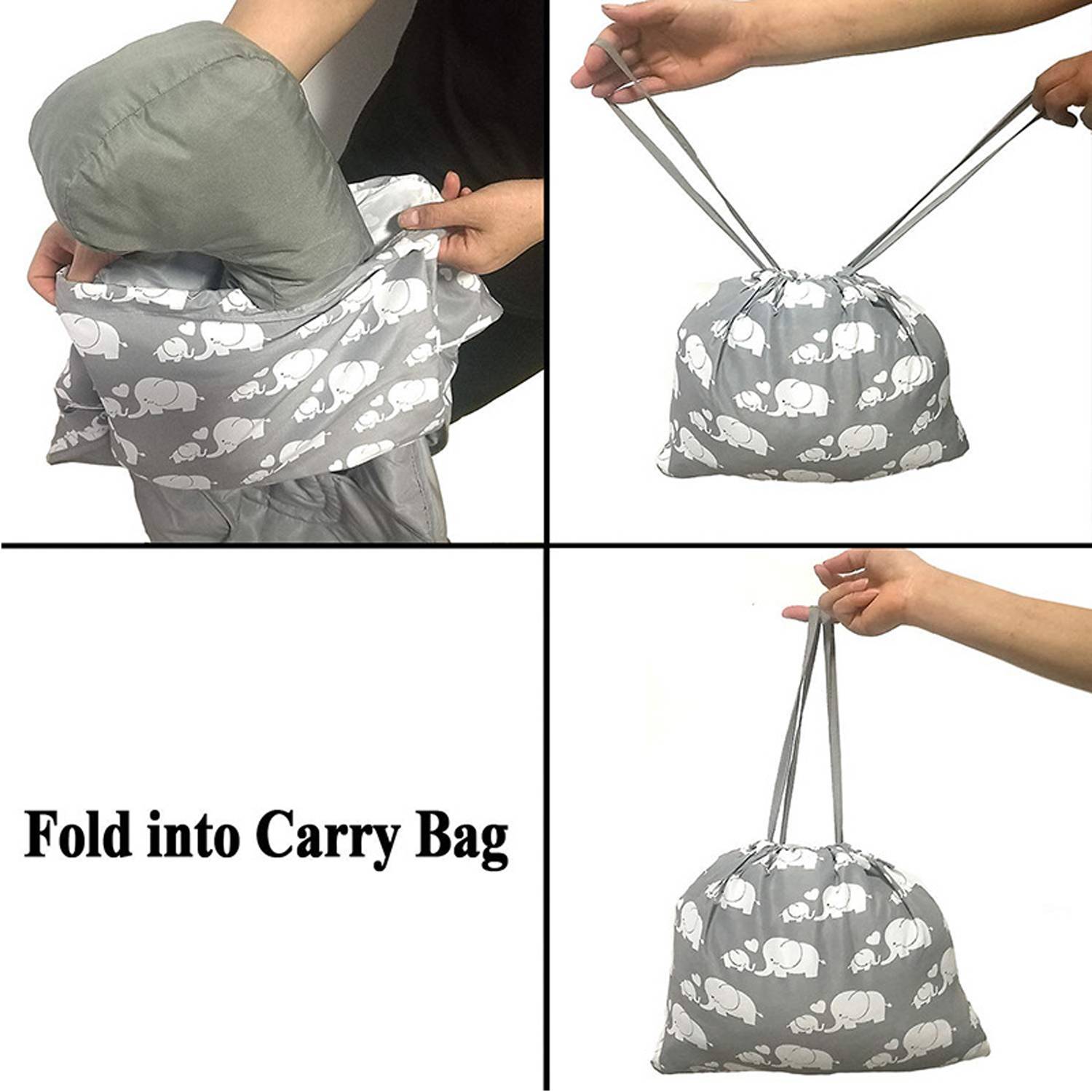 Soft Baby Shopping Cart Highchair Cover w/ Storage Pouch - Image 3