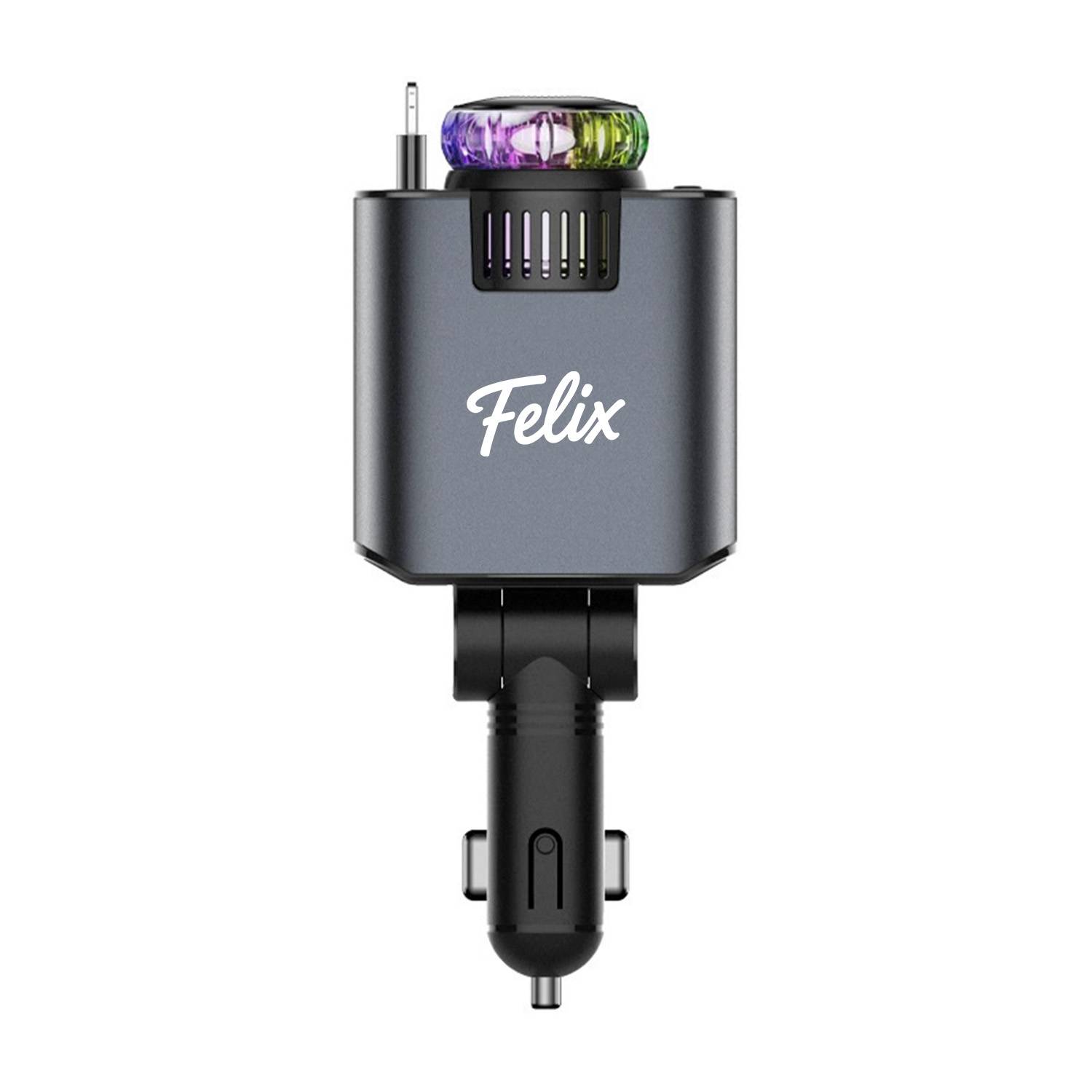 5-in-1 Retractable 45W Car Charger Adapter - Fast & Durable