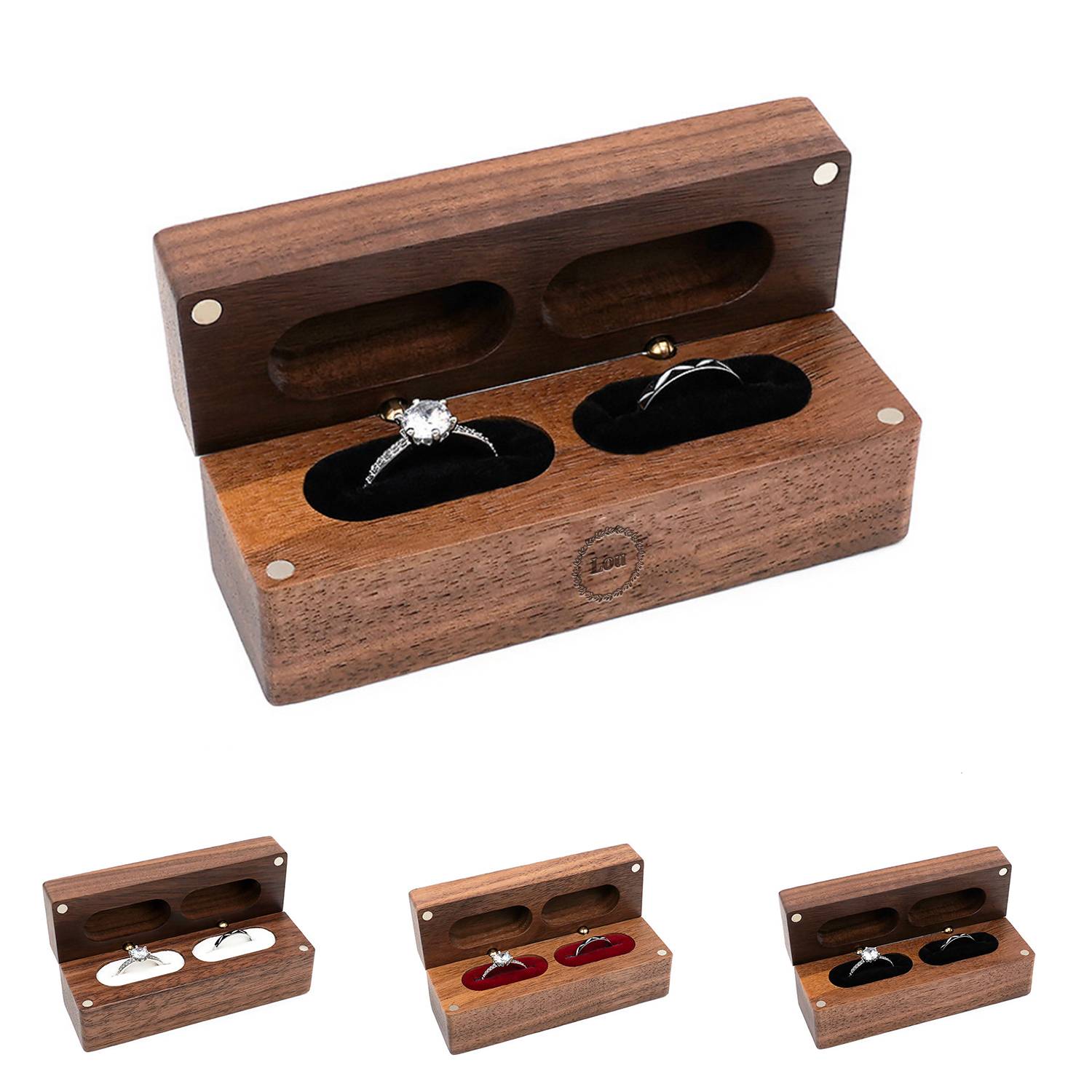 Wood Ring Storage Box