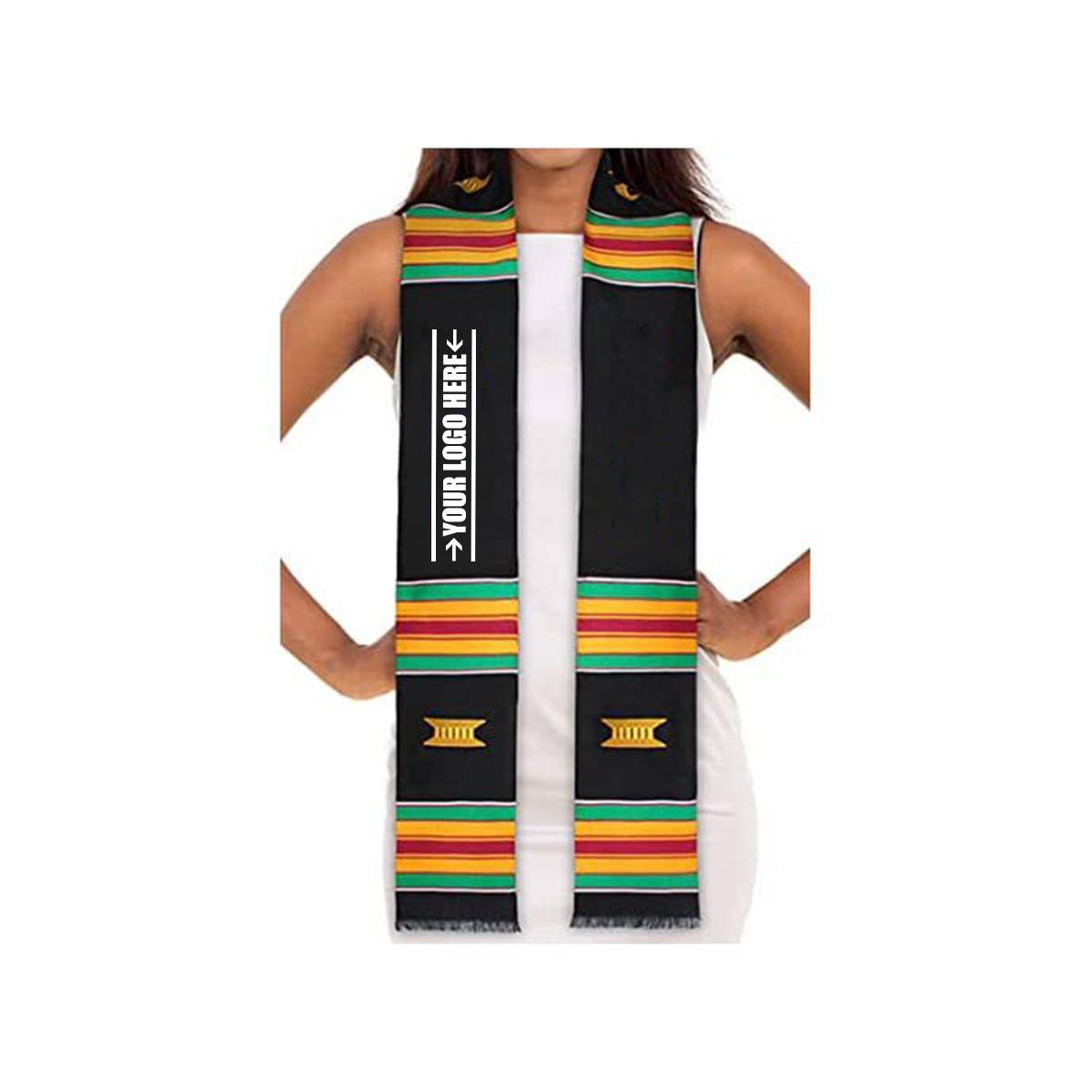 Men'S Adult Plain Graduation Shawl 60 Inch - Image 4