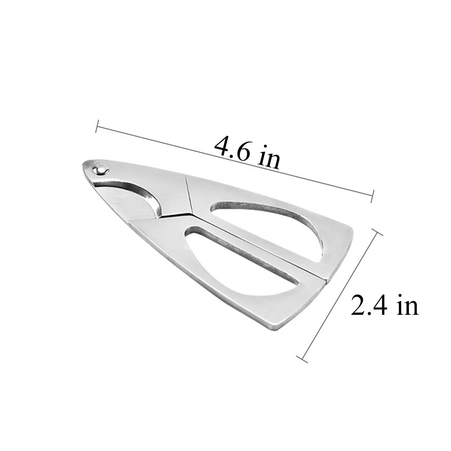 Stainless Steel Triangle Cigar Cutter - Image 3