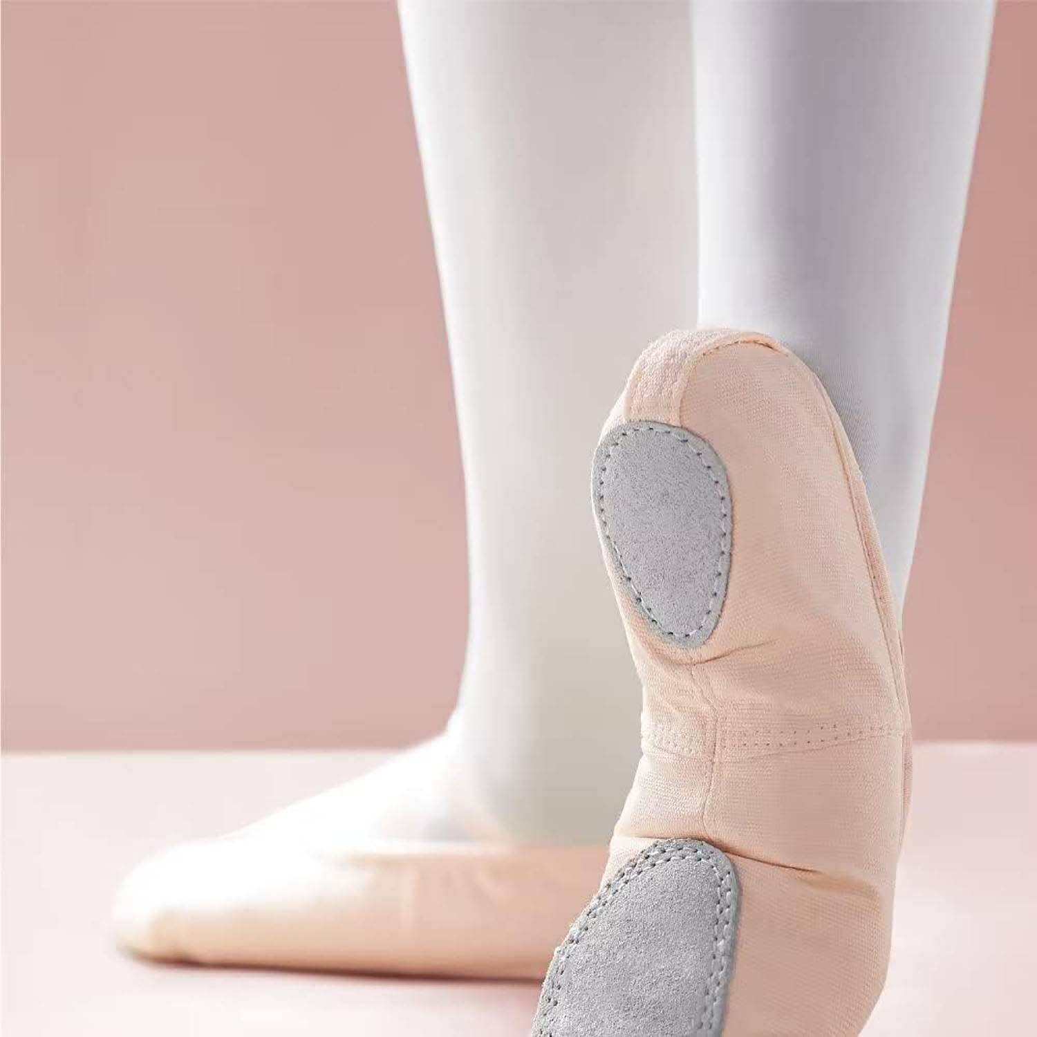 Canvas Ballet Shoes W/ Leather Toe - Image 3
