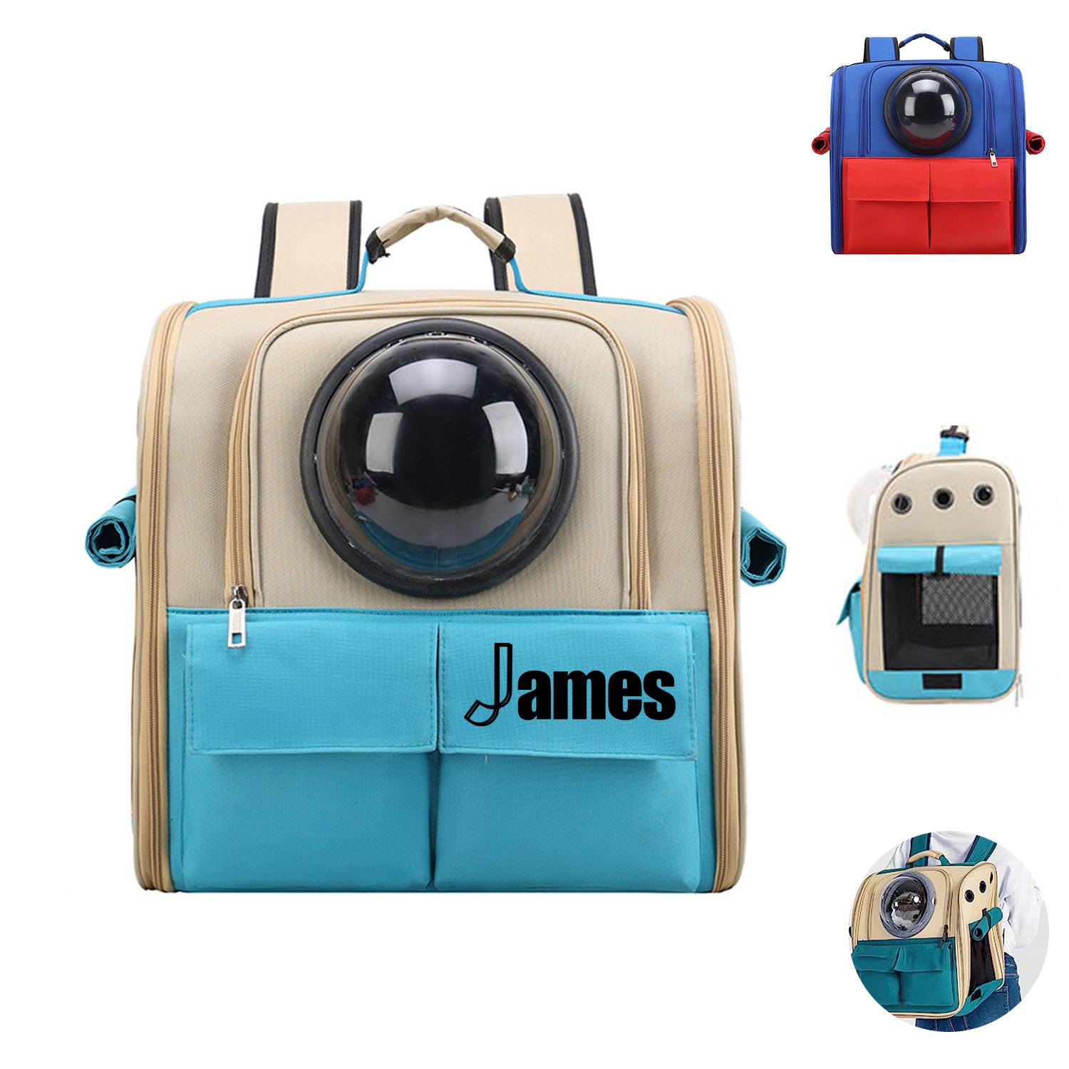 Go Out And Carry A Cat Backpack With Two Shoulders