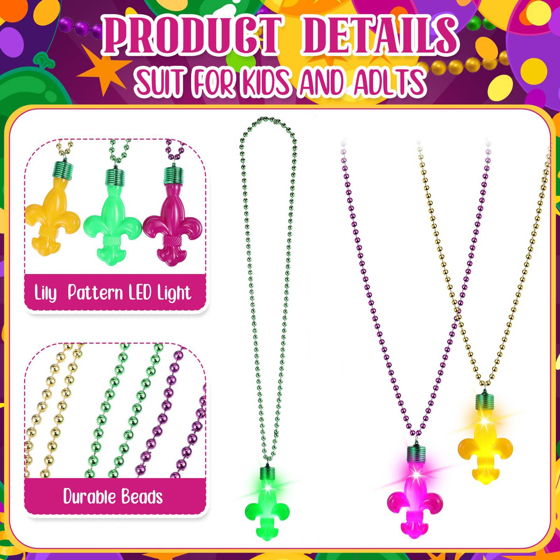 Carnival Accessories Luminous Necklace - Image 4