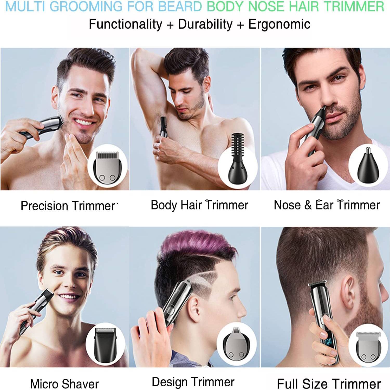 Electric Hair And Beard Trimmer Set - Image 3