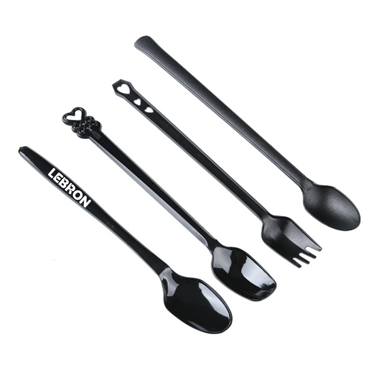 500PCS Disposable Long Handled Spoon