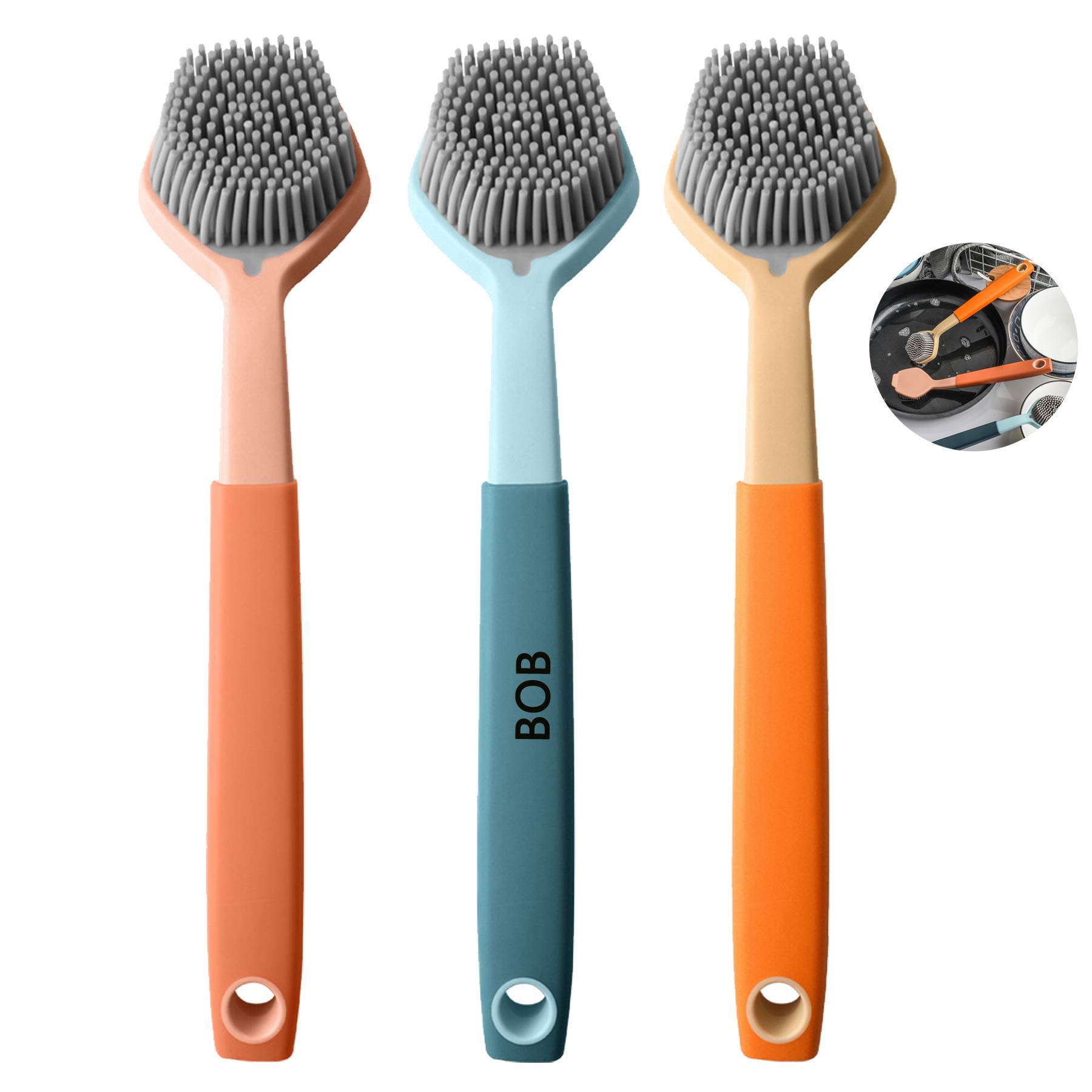 Kitchen Silicone Decontamination Cleaning Brush