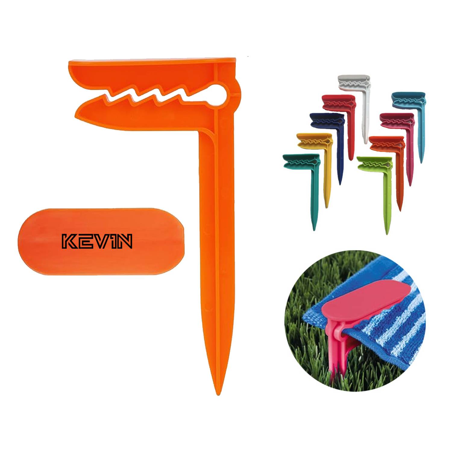 Beach Towel,Picnic Mat Anchor Clips Stakes