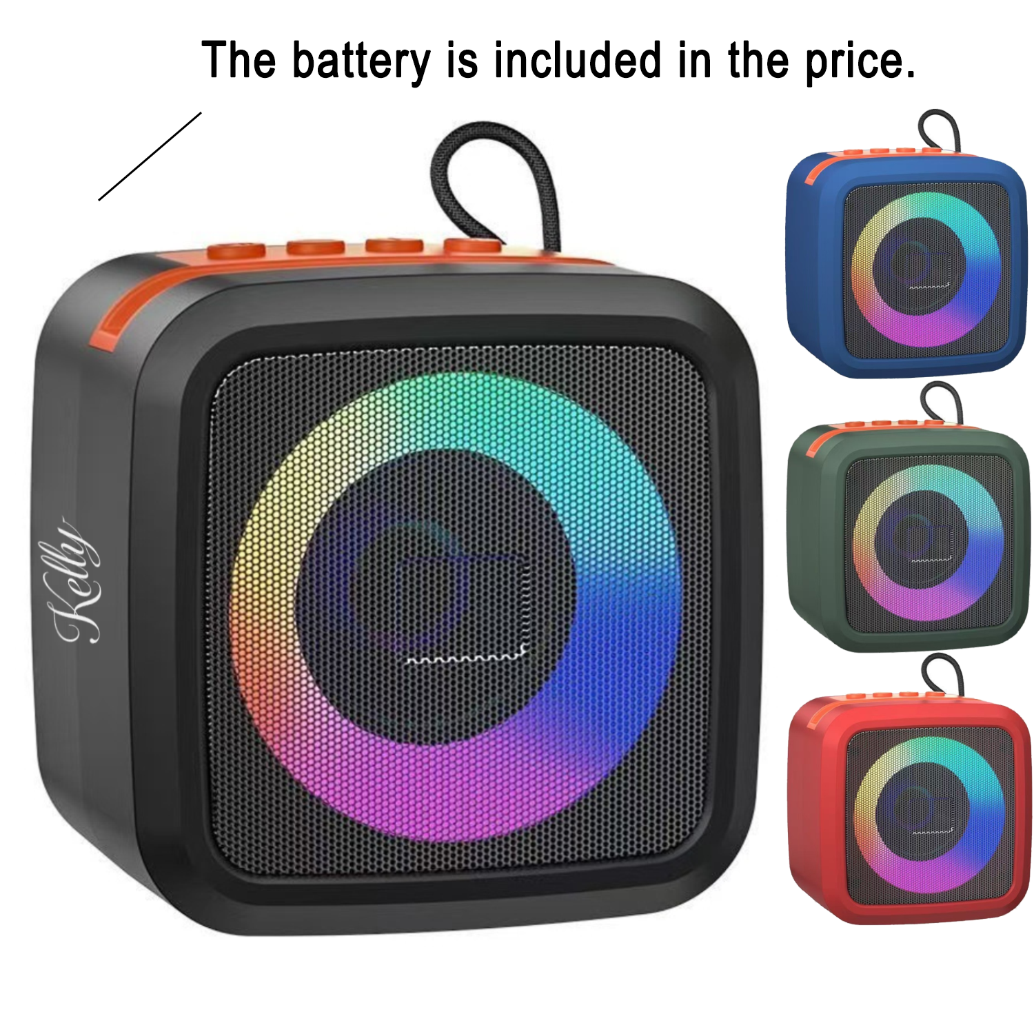 ABS Portable Wireless Speaker w/ RGB Light