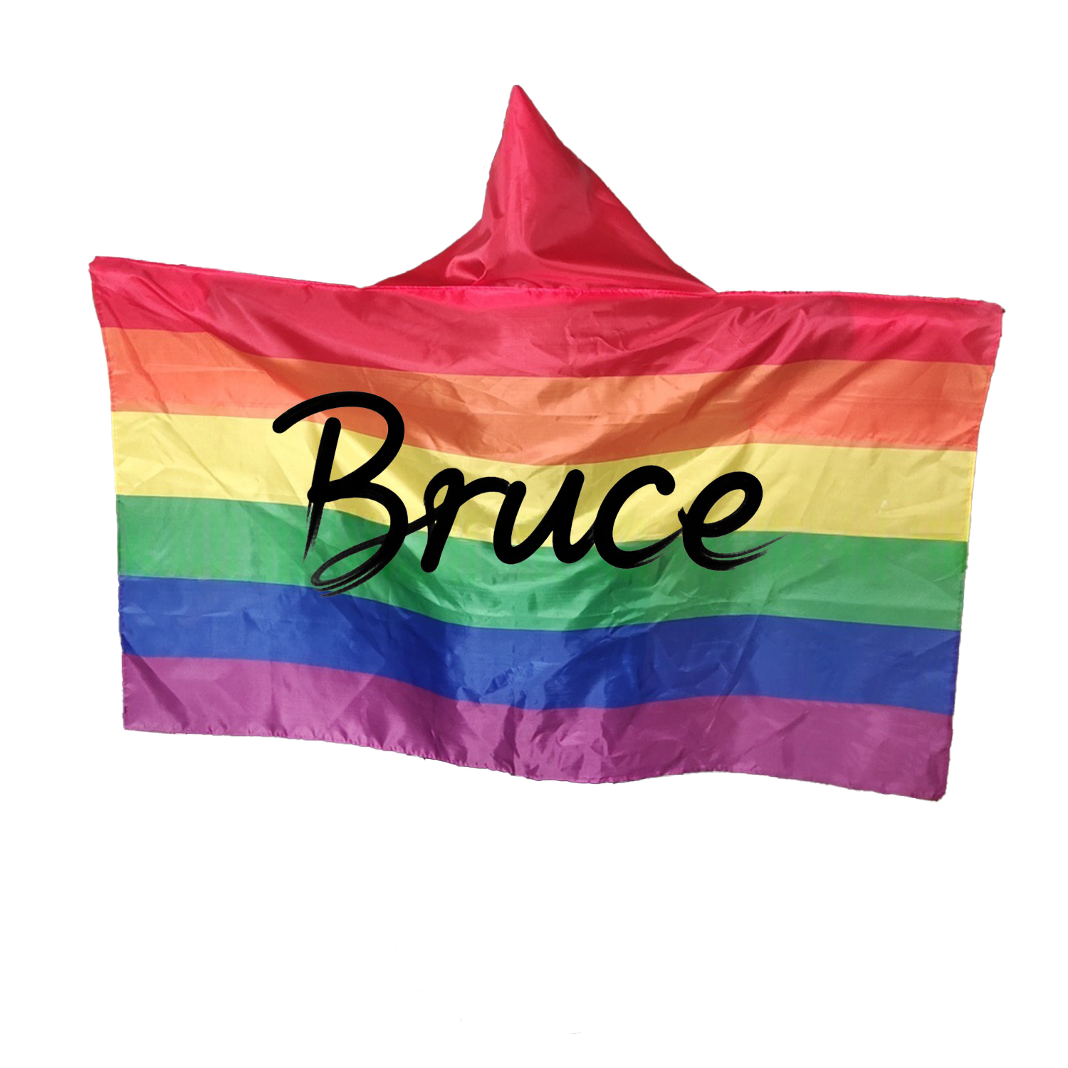 LGBT Rainbow Pride Hooded Cape Flag