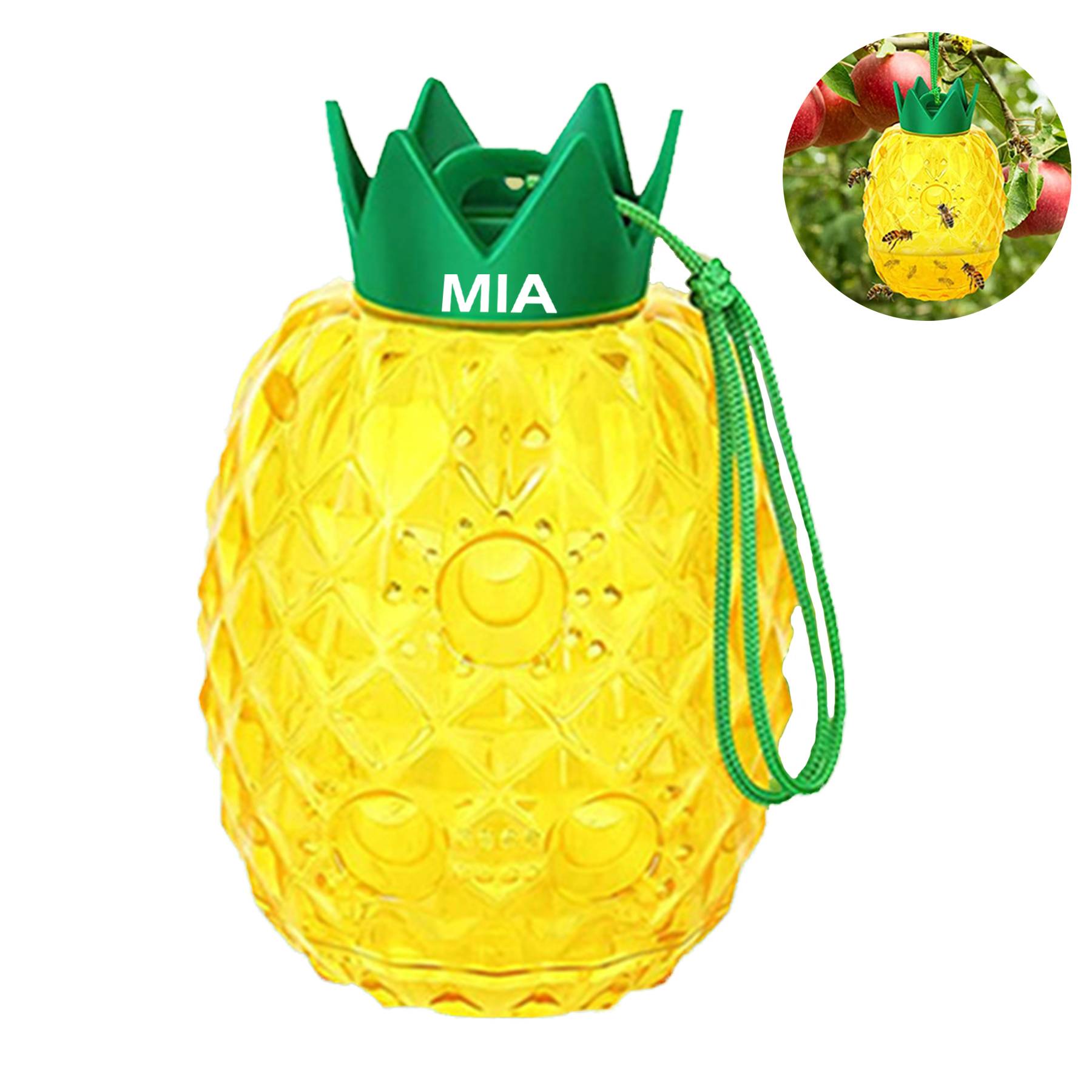 2 PCS Pineapple Shaped Bee Trap