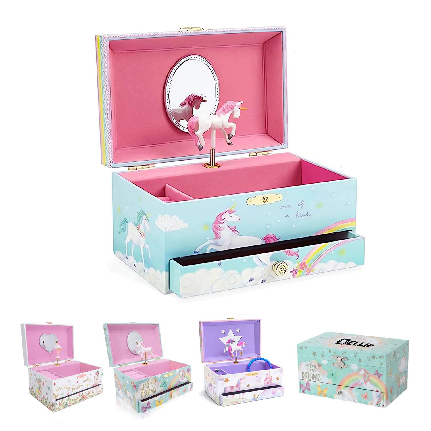 Musical Jewelry Organizer Box