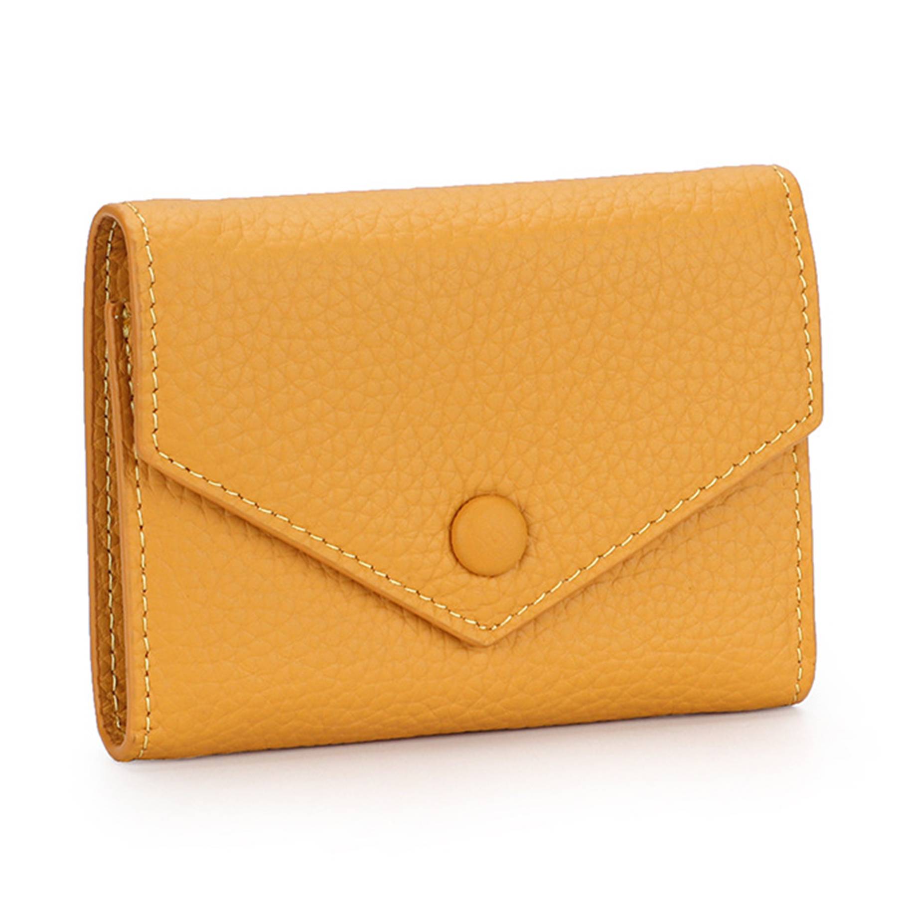 Genuine Leather Simple folding envelope coin wallet - Image 3