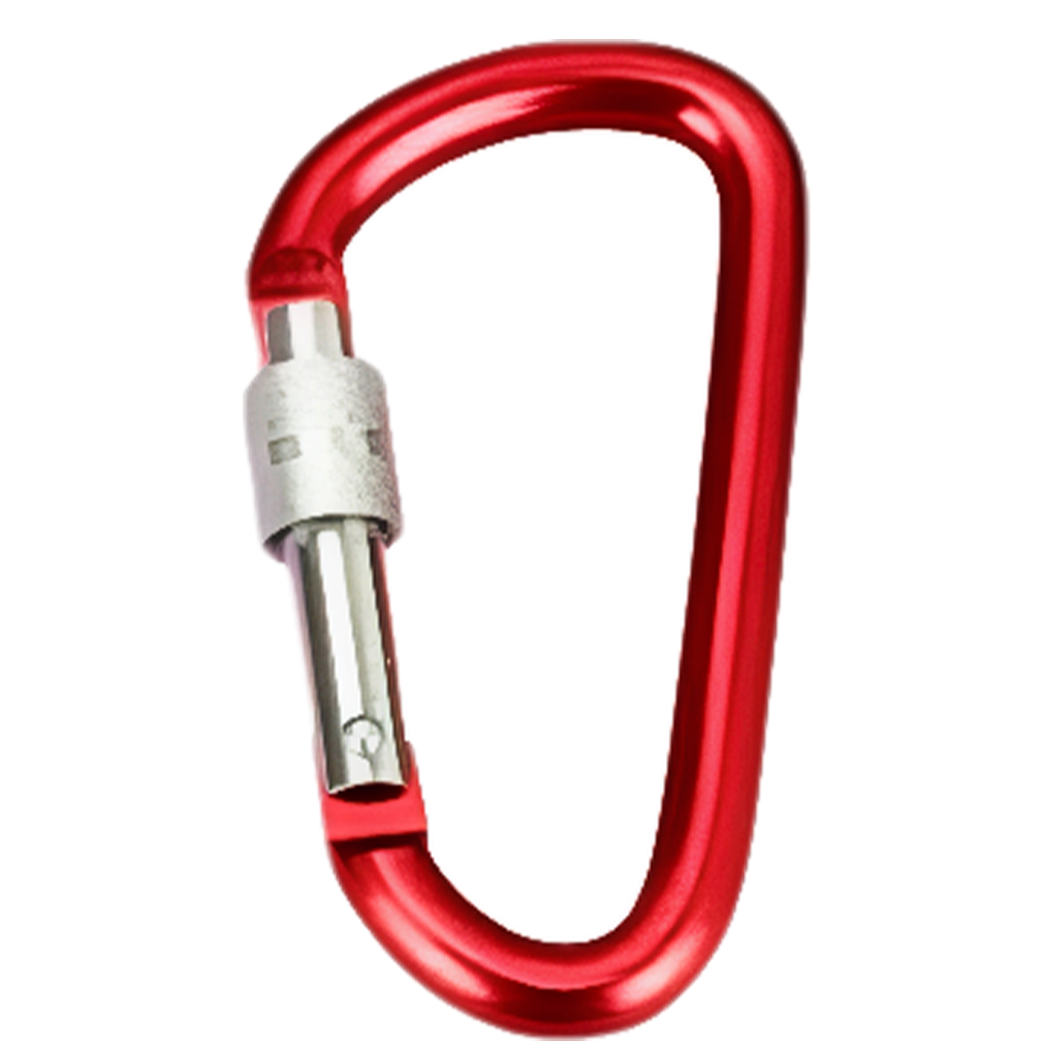 Aluminum D Shape Carabiner w/ Screw Lock - Image 8