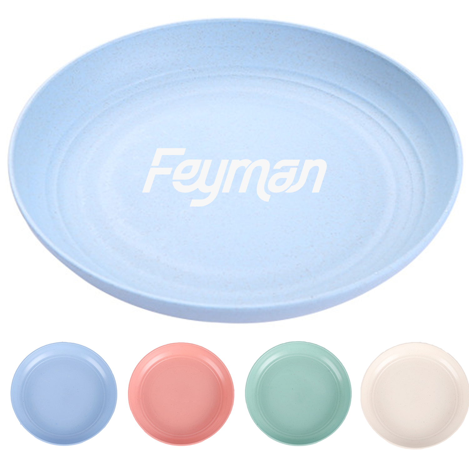 9 Inch Food Grade Wheat Straw Plates