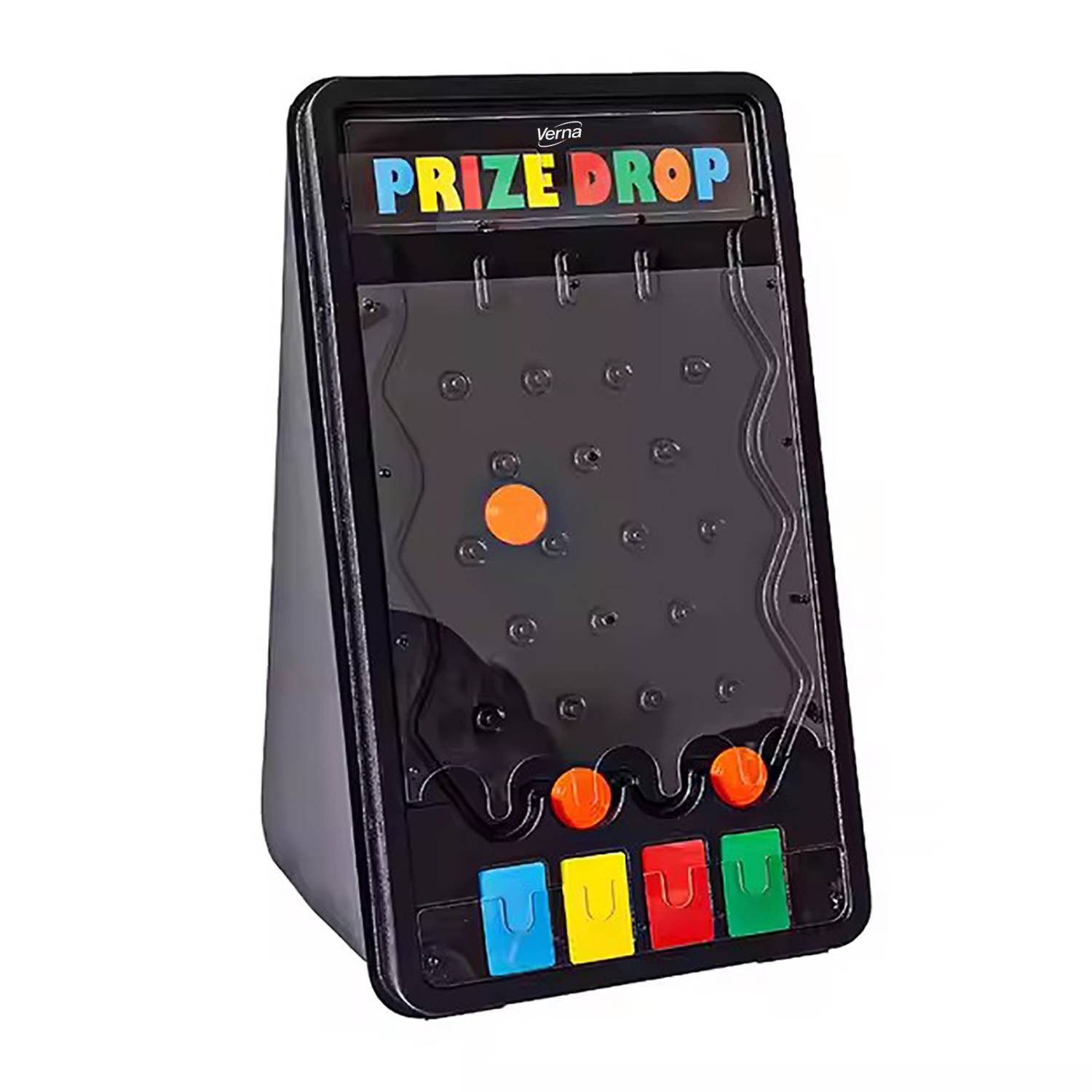 Mini Plastic Prize Drop Game Board w/ 8 Pucks