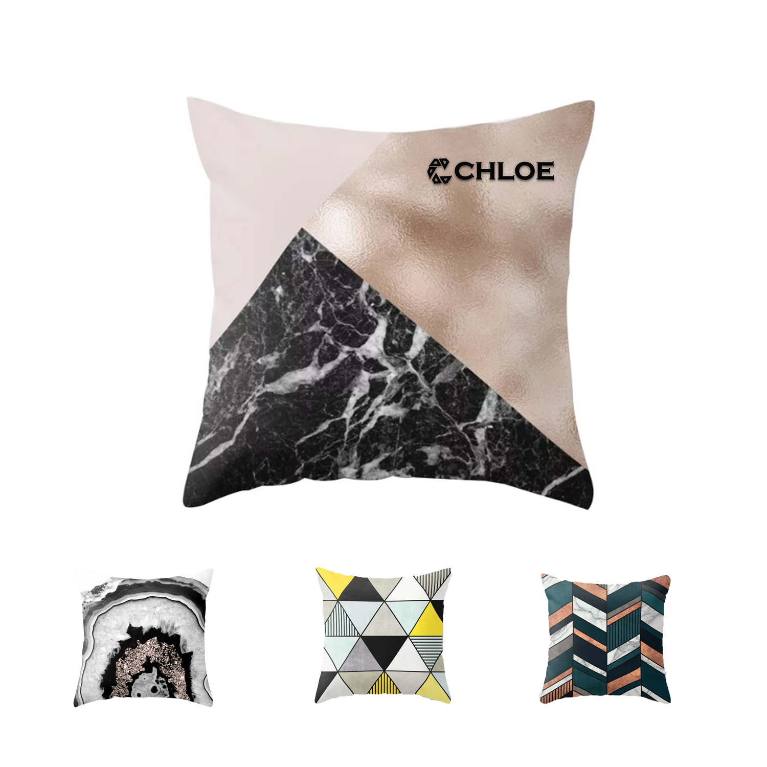 New Modern Minimalist Geometric Print Pillowcase