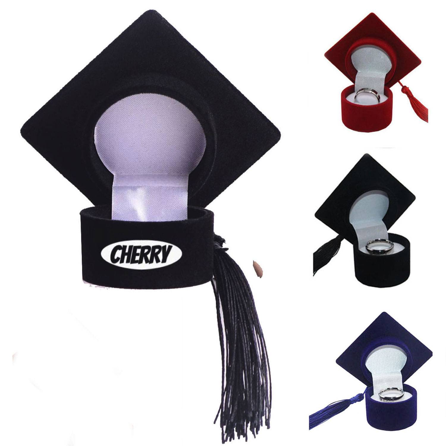 Graduation cap Ring box