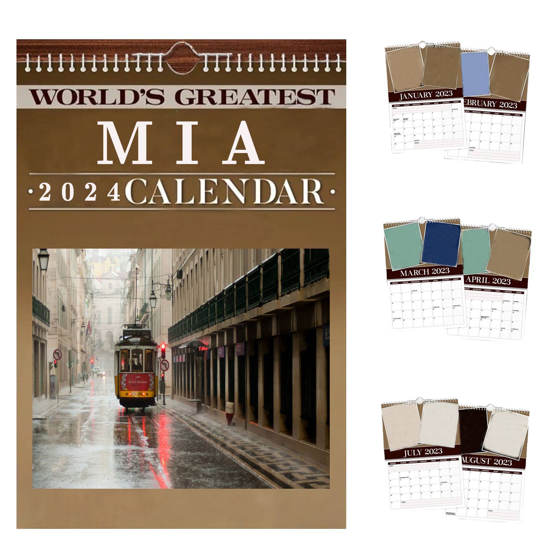 Paper Wall Calendar 2024