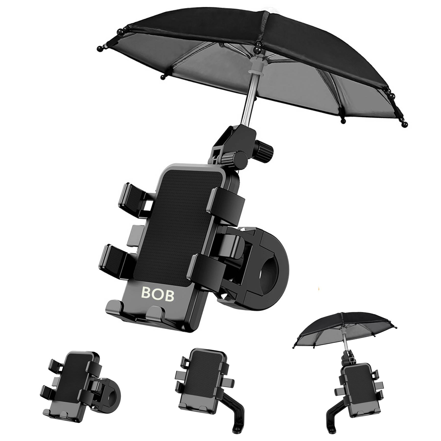 Motorcycle Bicycle Mobile Phone Holder with Umbrella