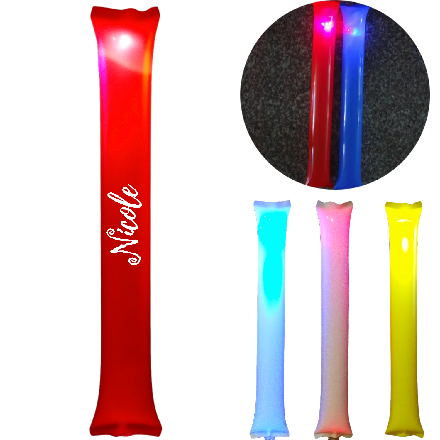 Party Atmosphere PE LED Glow Cheering Sticks