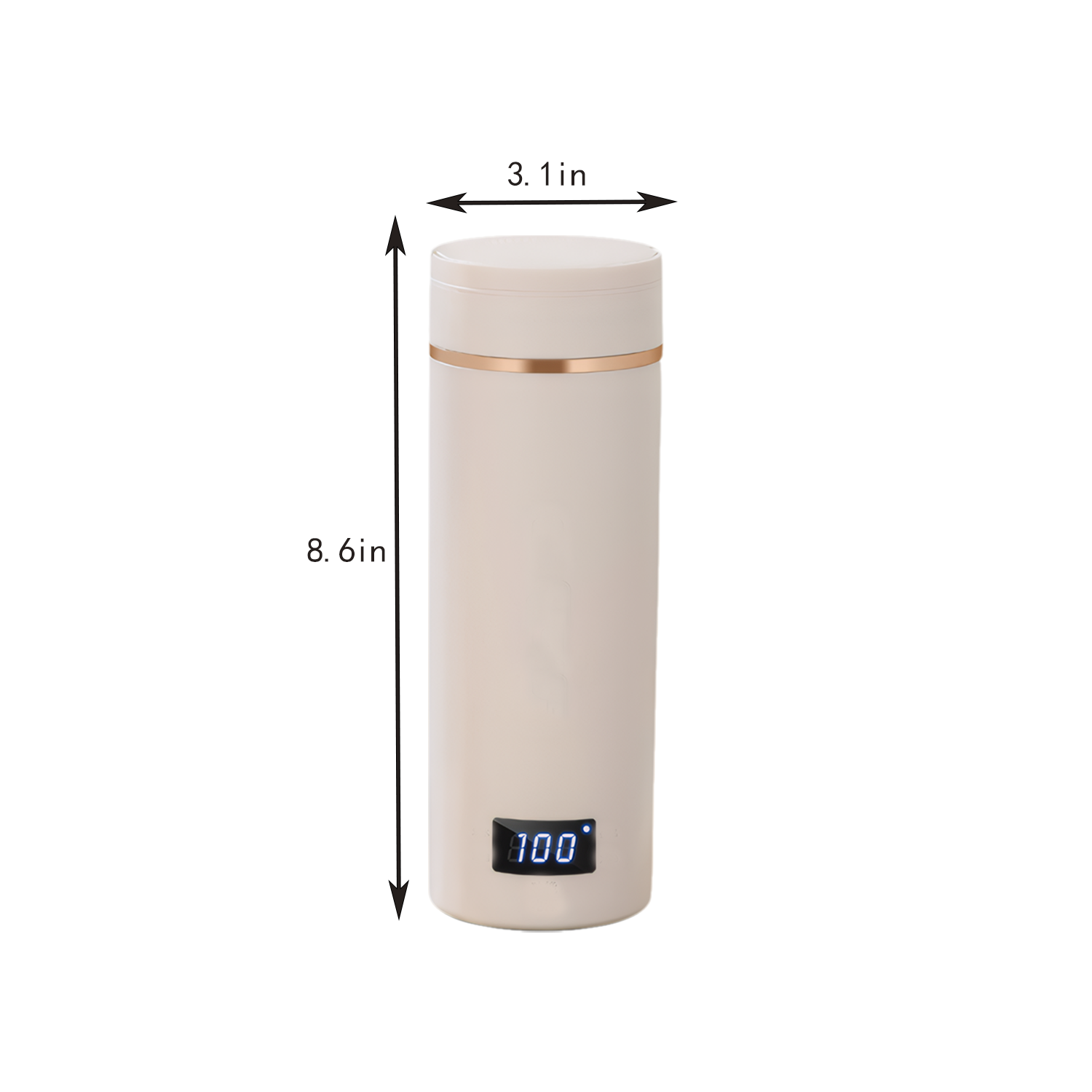 17oz USB Heated Stainless Steel Travel Cup - Image 3