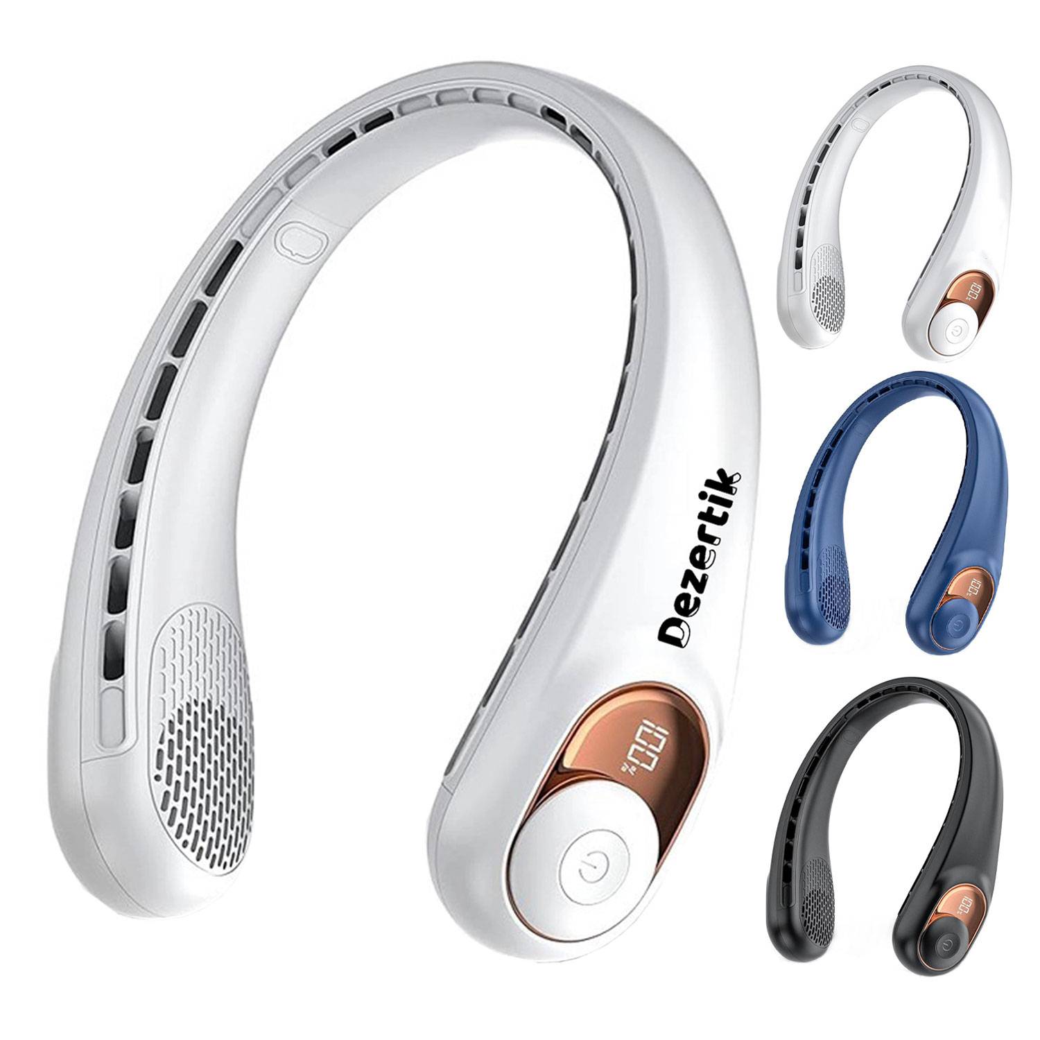 Portable USB Charging Neck Fan w/ Quiet Design