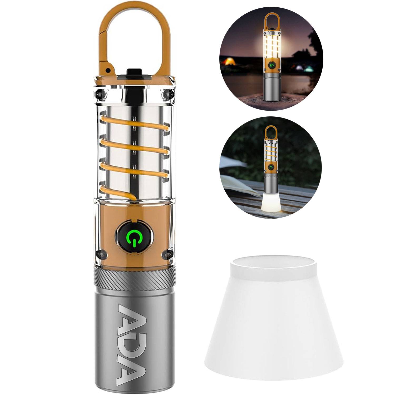 Rechargeable Tactical LED Flashlight w/ Hanging Hook