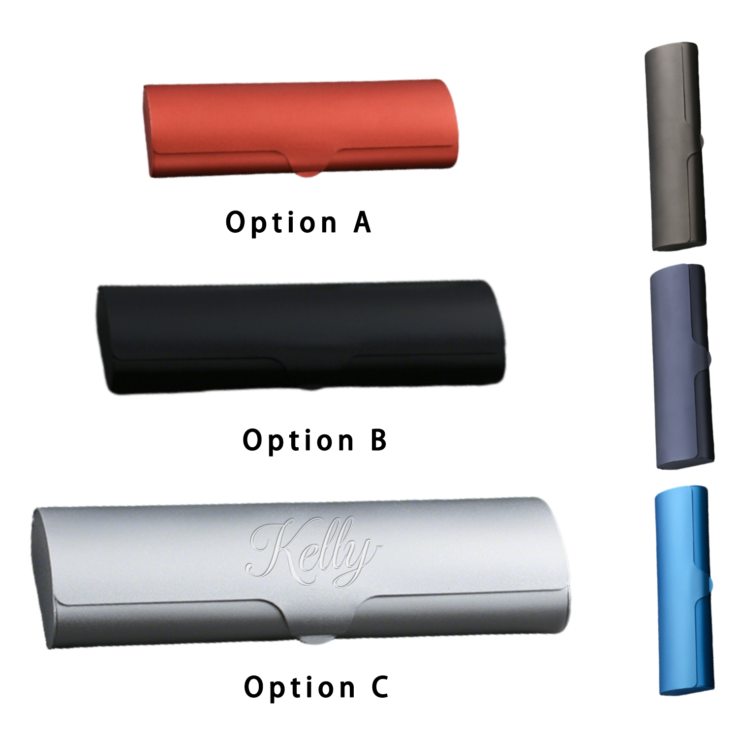 Portable Aluminum Hard Shell Eyeglasses Case