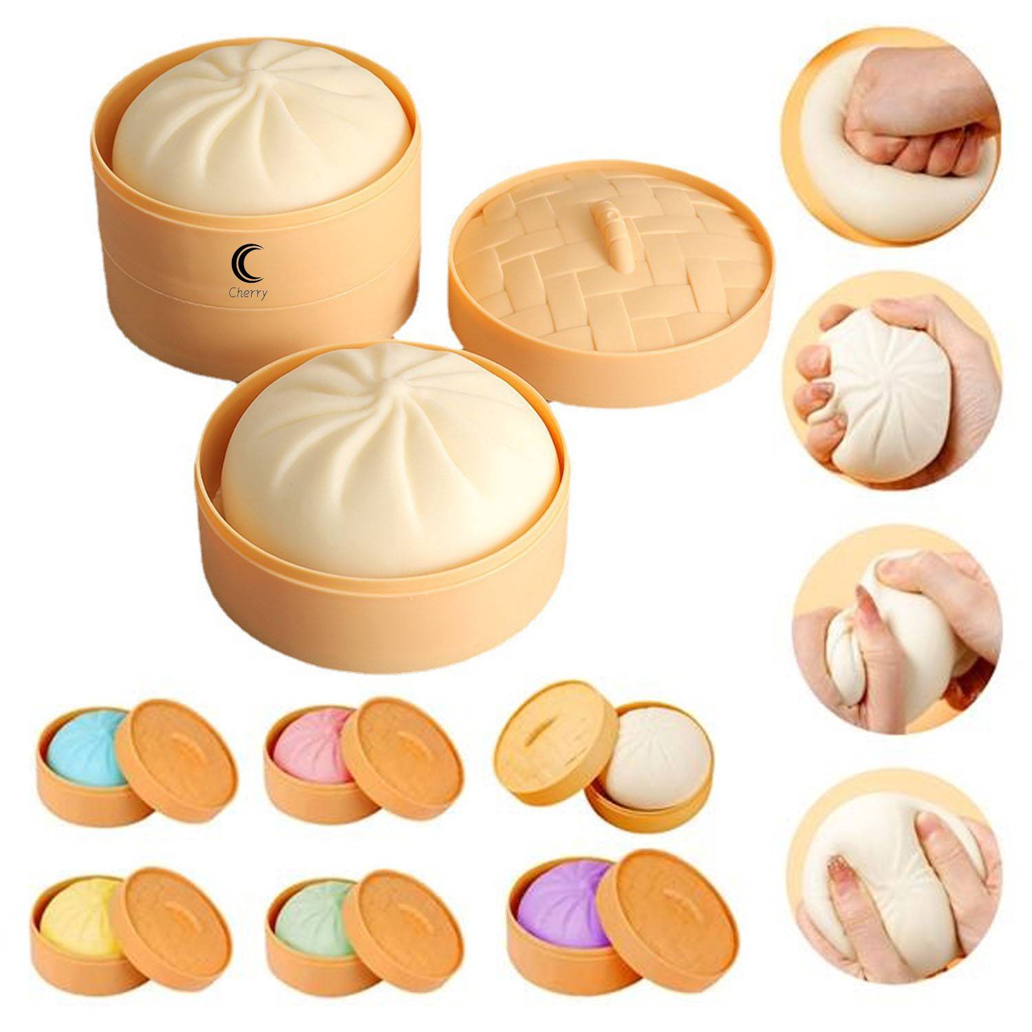 Steamed Bun Shape Stress Reliever