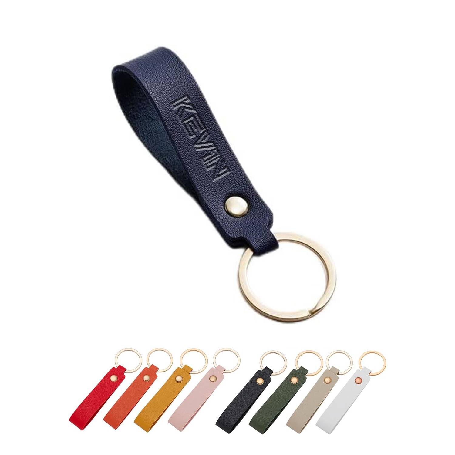 Leather keychain