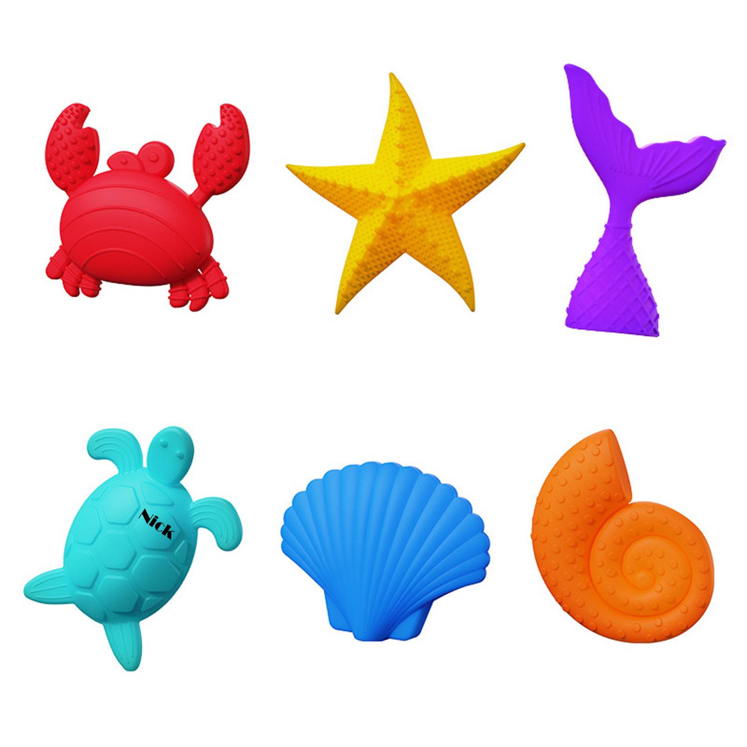 Sensory Silicone Stress Relief Toys 6pcs/set