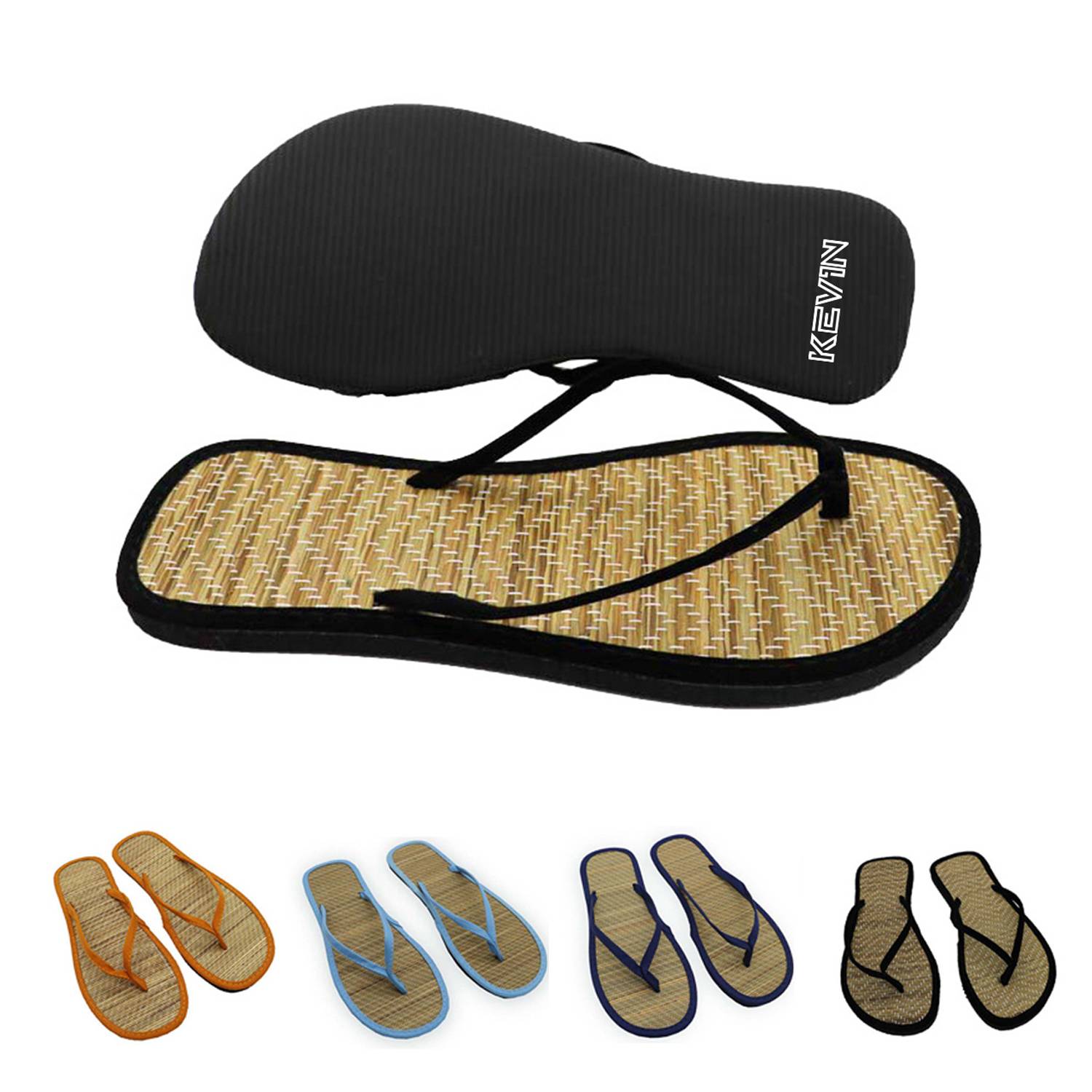 Natural Grass Bamboo Sandal Flip-Flops For beach