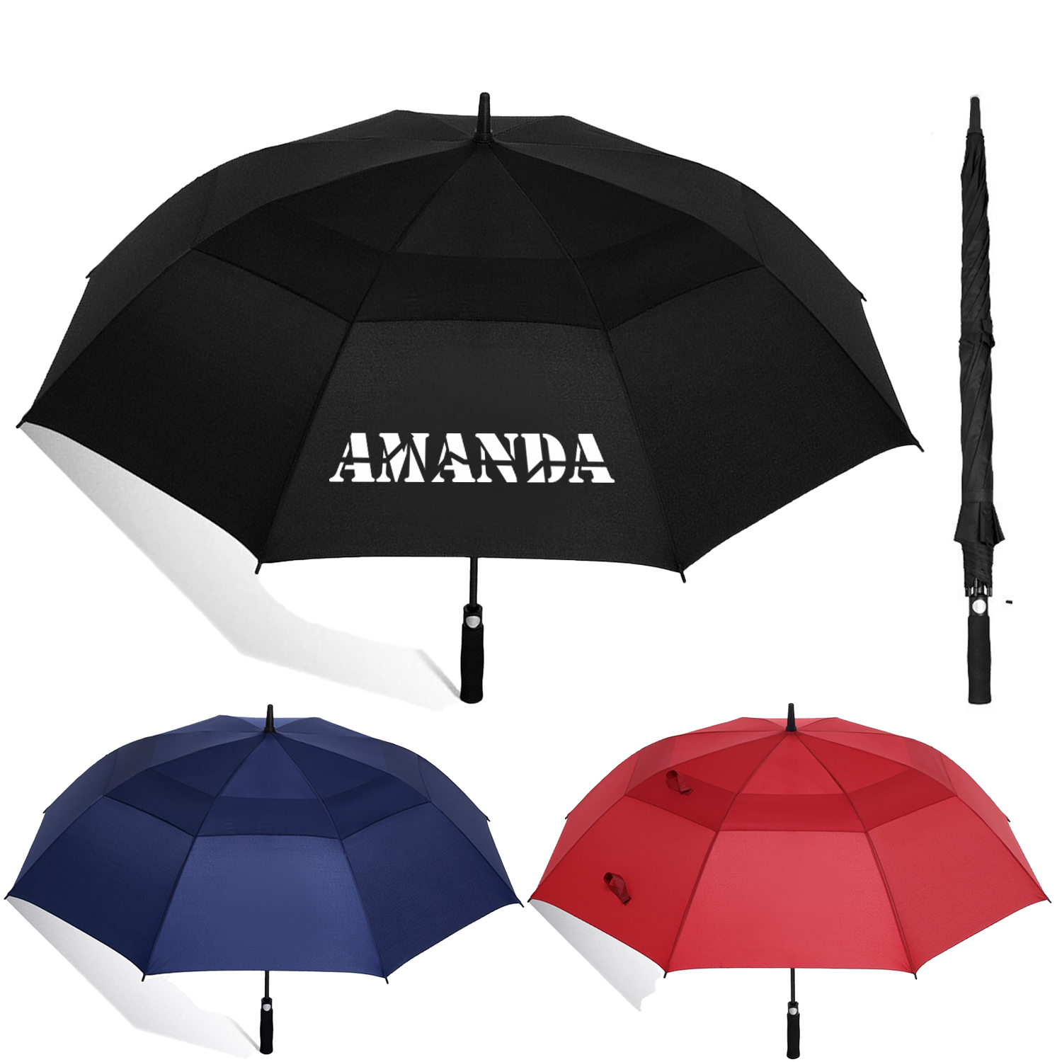 8 Rib Durable Golf Windproof Umbrella