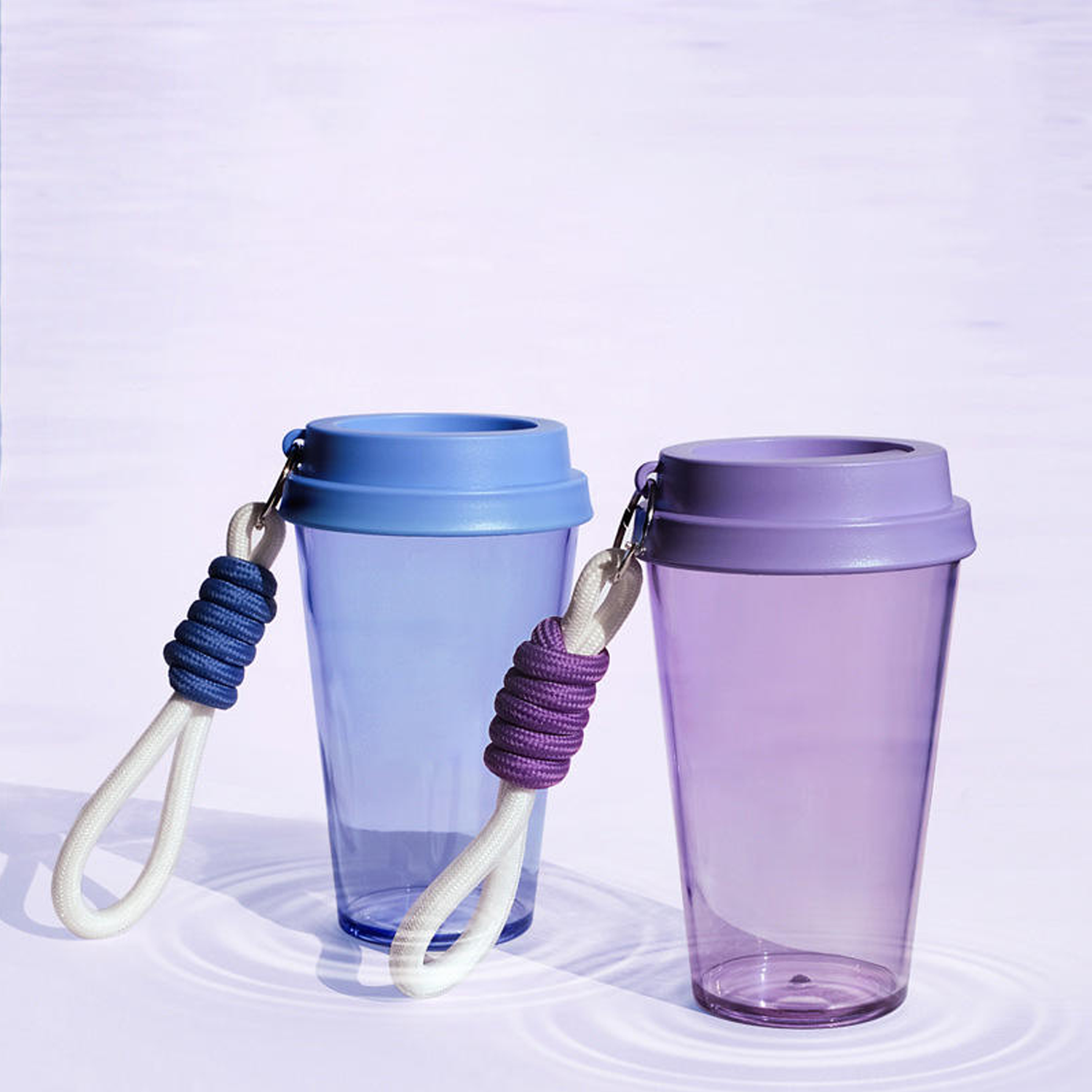 17oz BPA Free Plastic Sports Water Bottle w/ Strap - Image 7