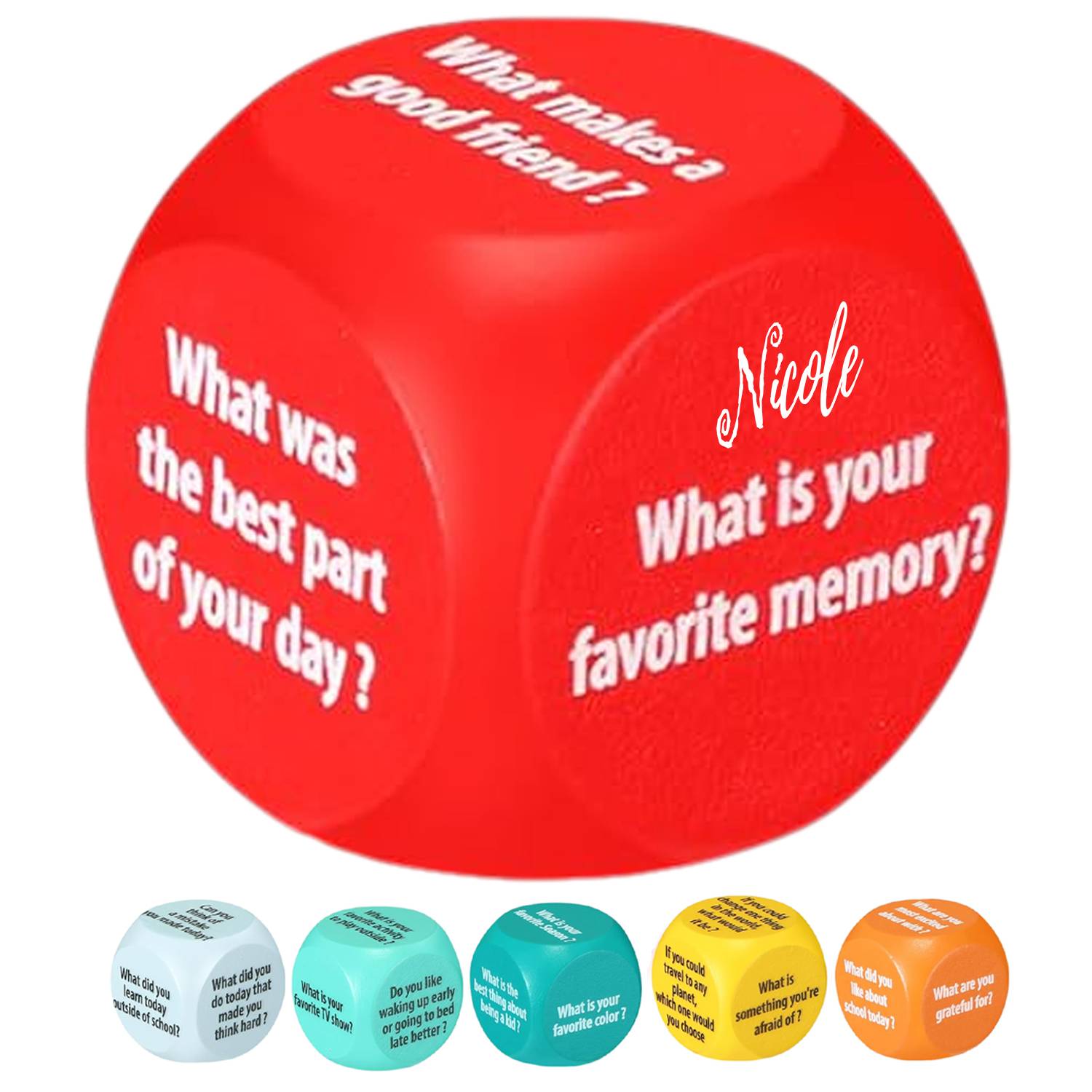 PU Foam Dice Cube Stress Reliever Conversation Toy