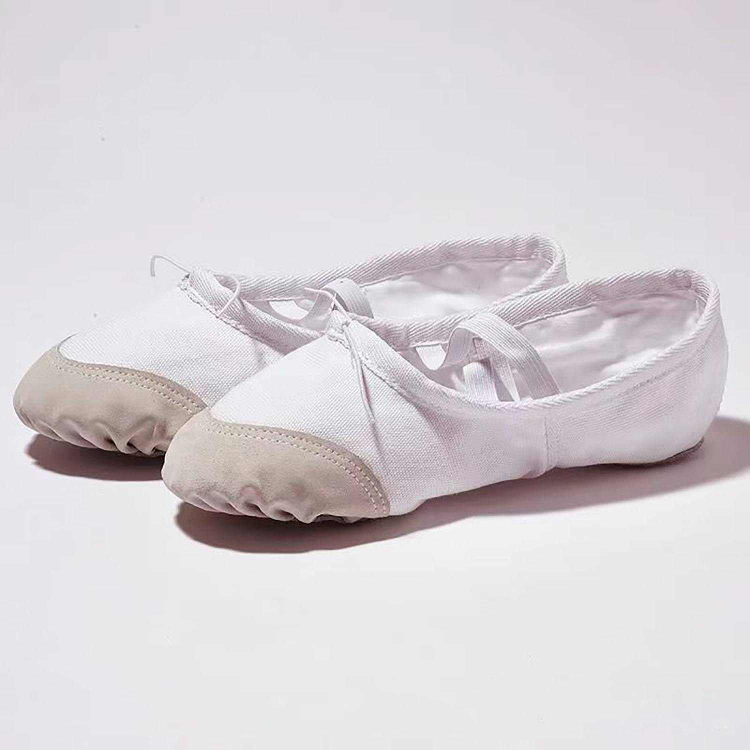 Canvas Ballet Shoes W/ Leather Toe - Image 6