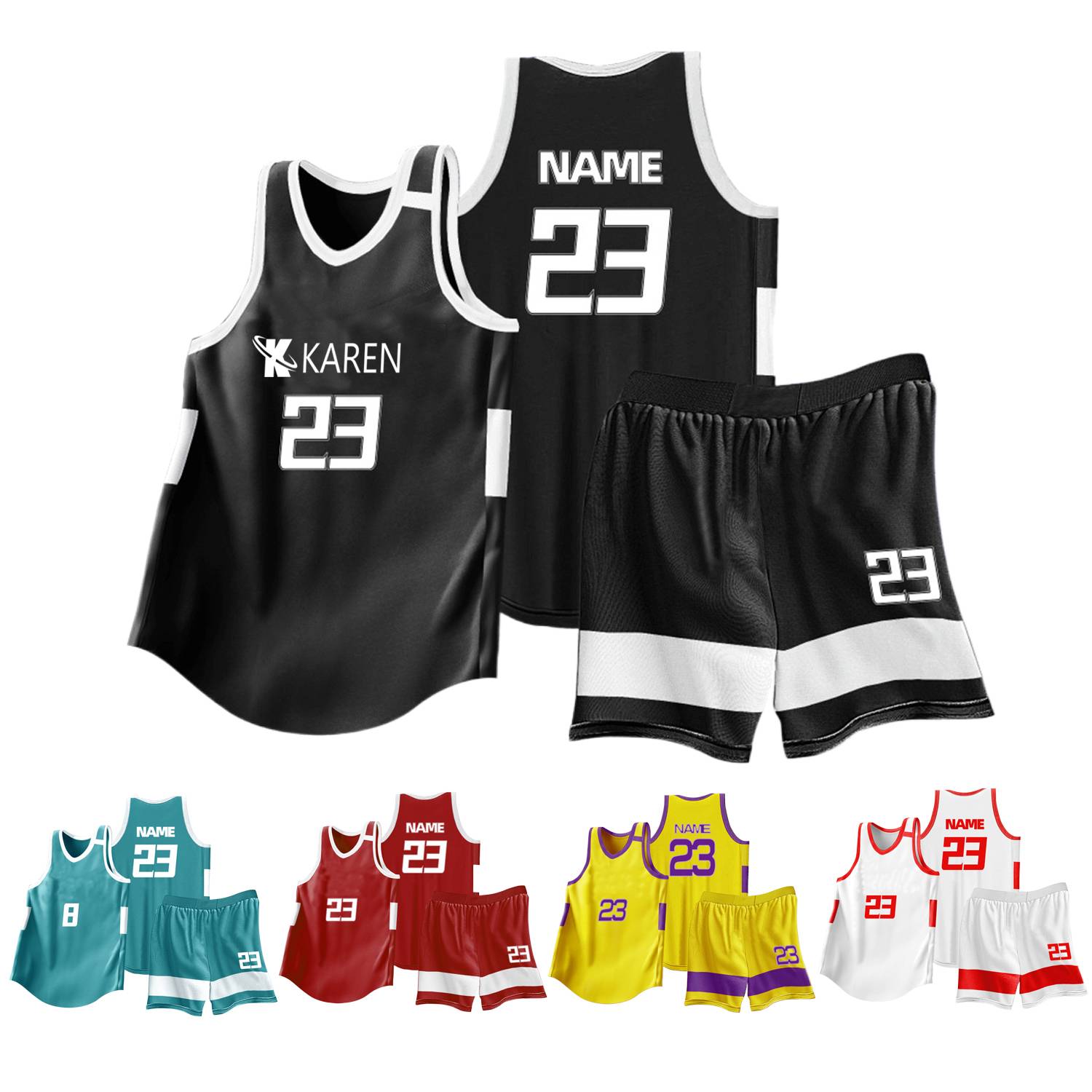 Men's Breathable Stretchy Basketball Jersey