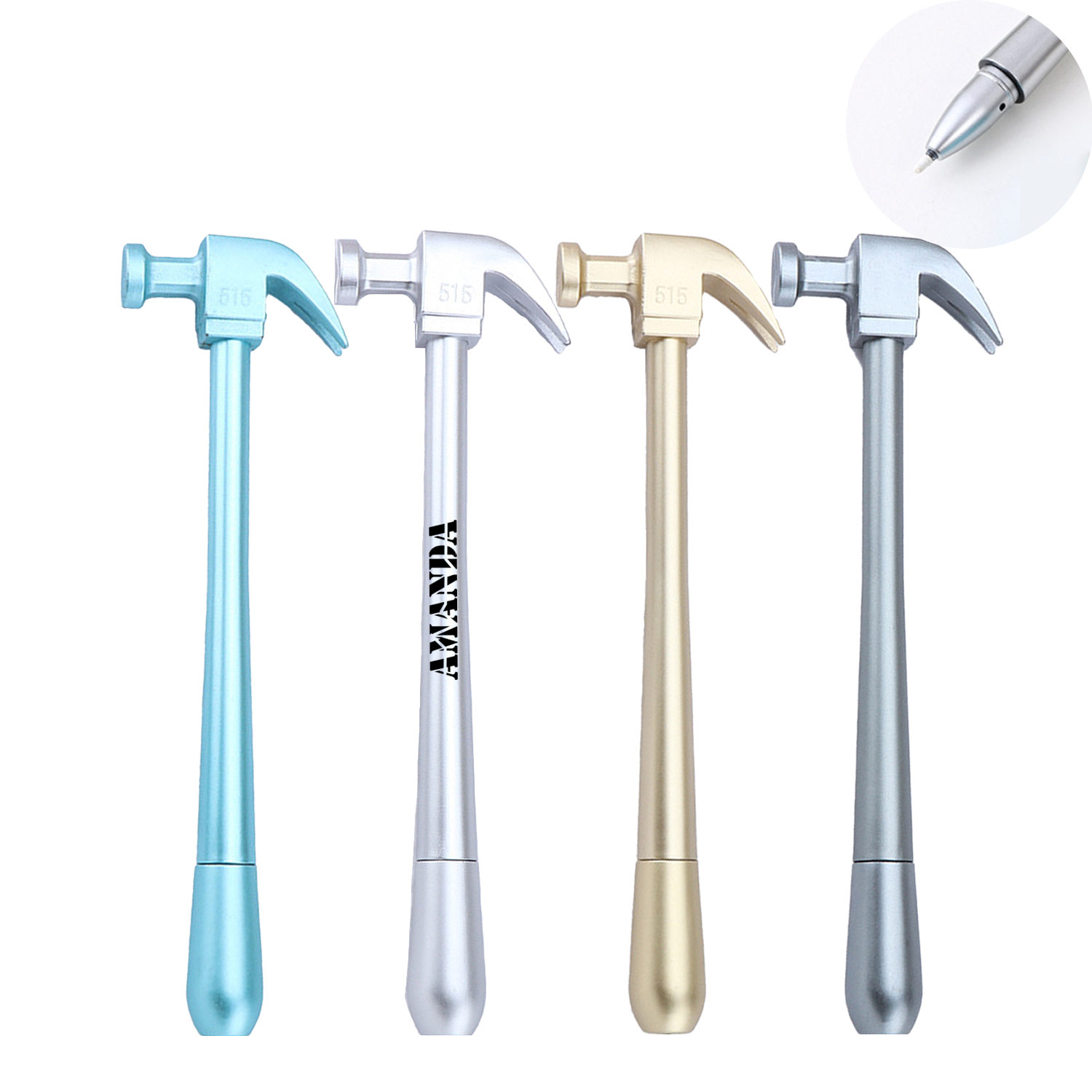 Plastic Creative Imitation Hammer Shaped Pen