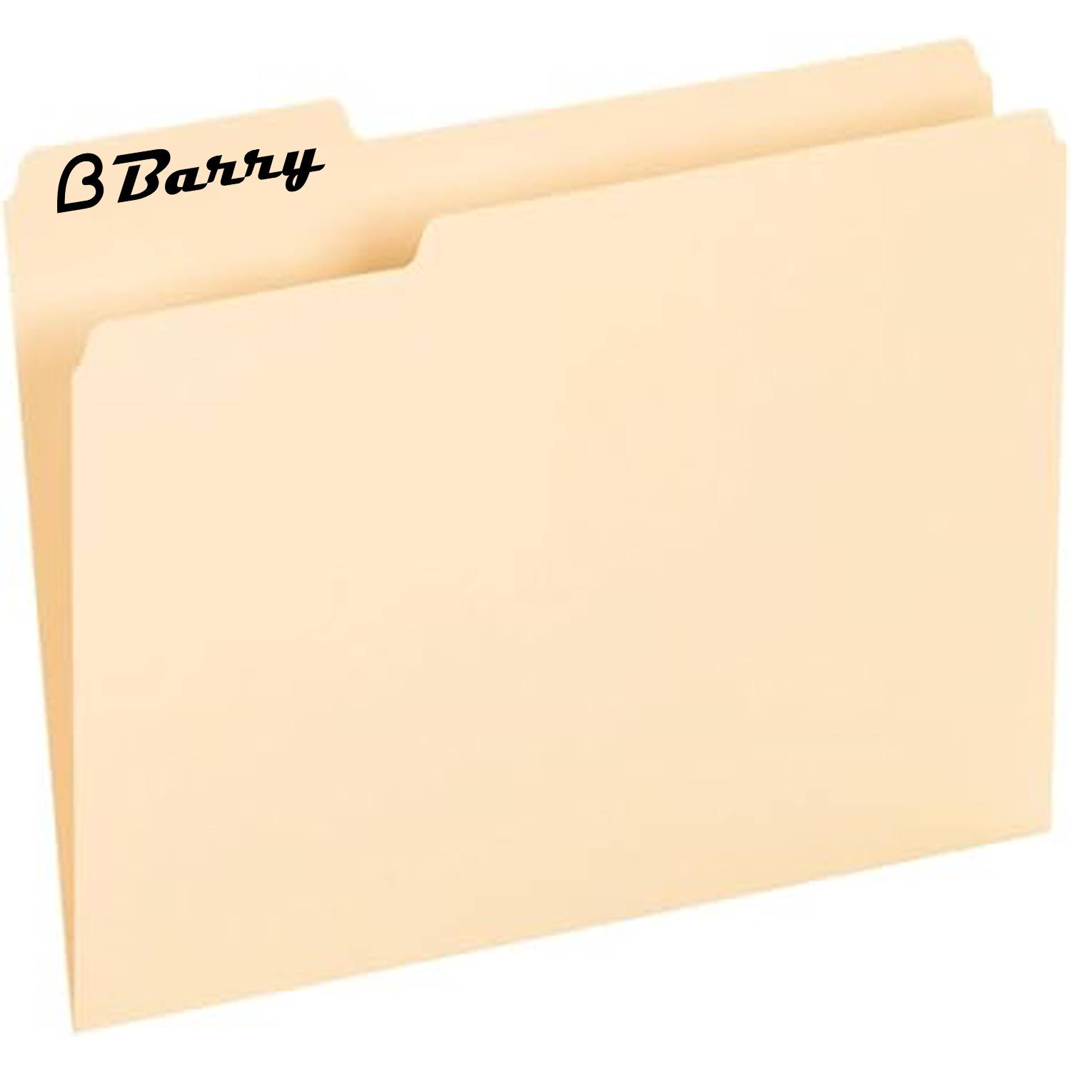 Letter Size Manila File Folders 1/3 Cut Tabs for Office