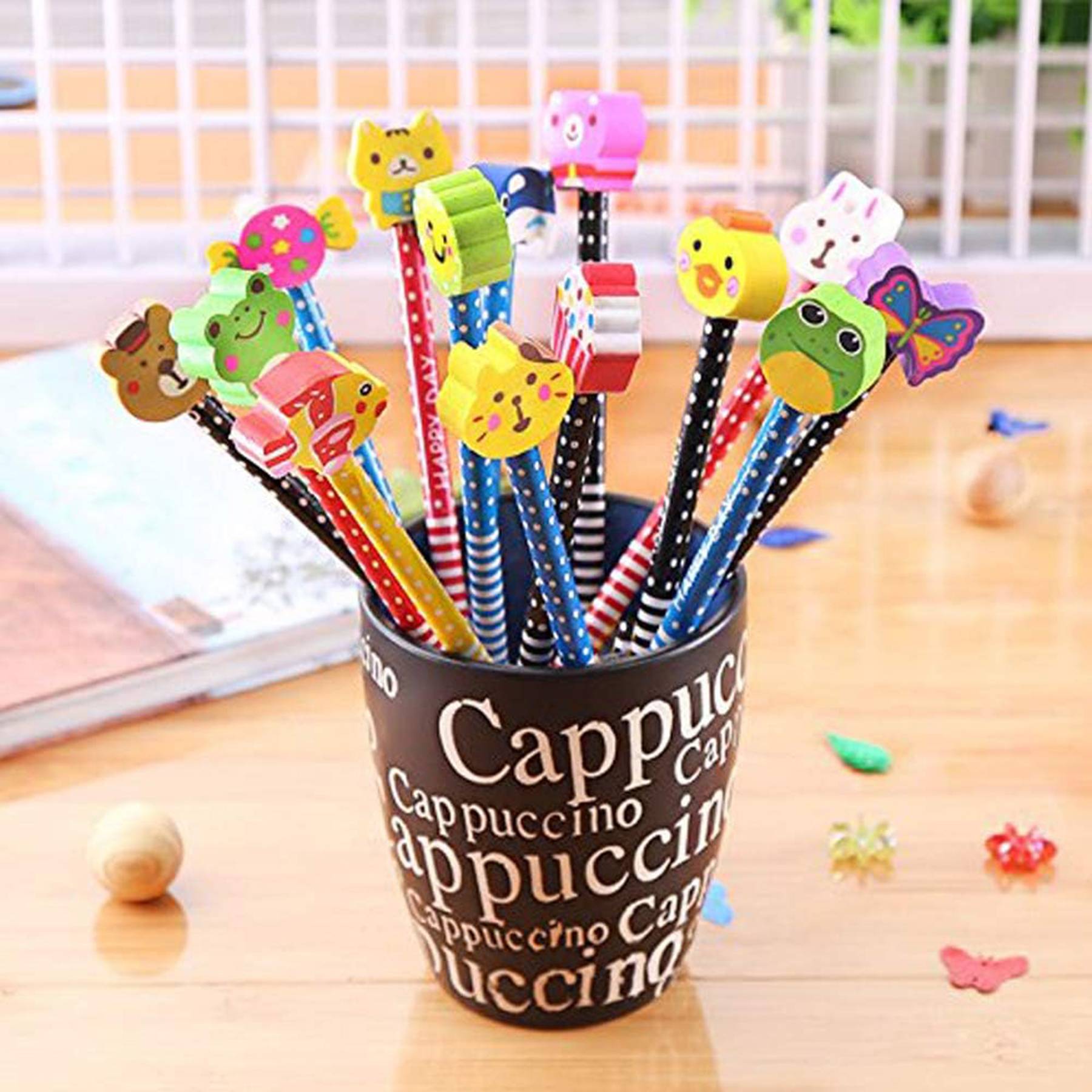 Colorful Cartoon Animal Pencil With Erasers - Image 5