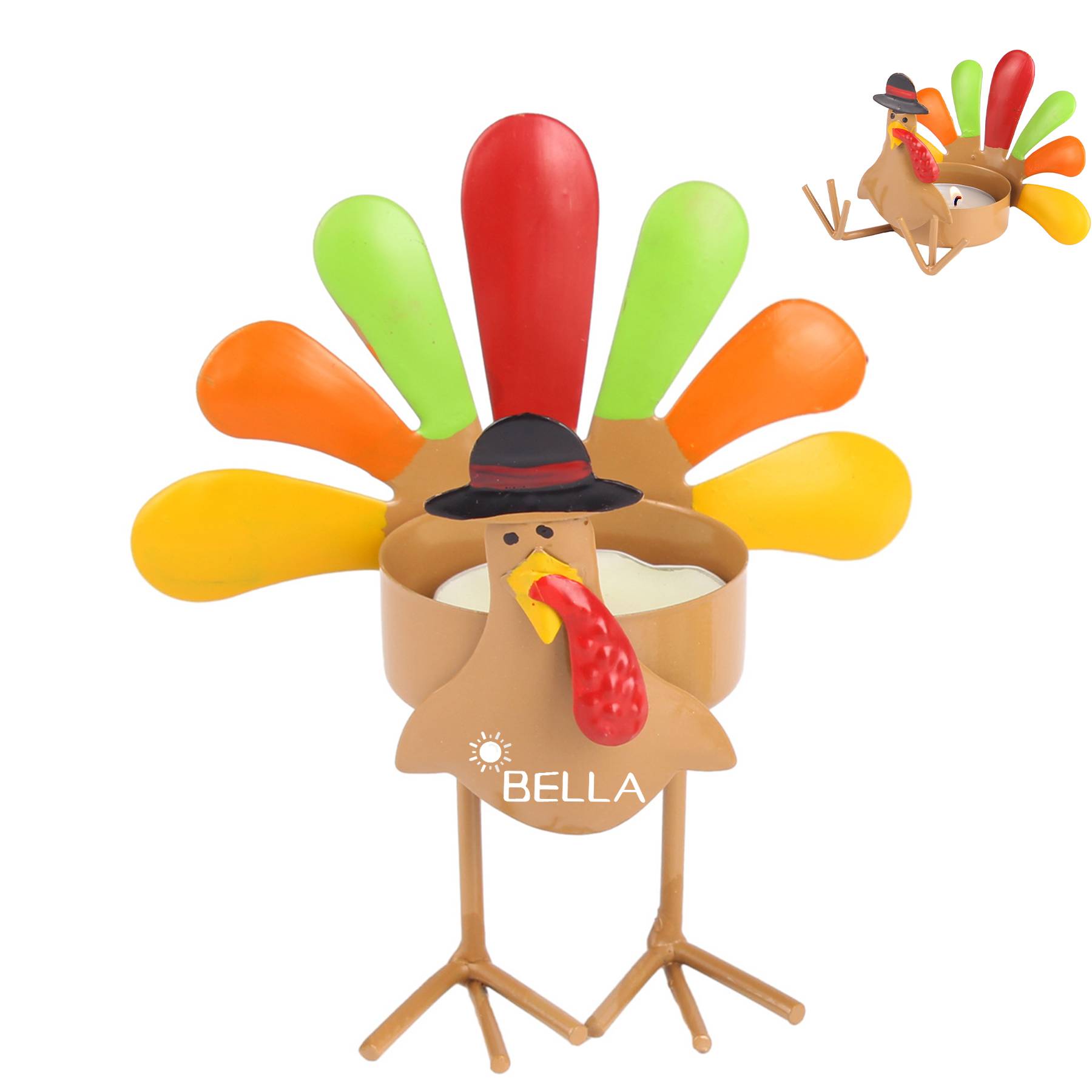 Thanksgiving Turkey Tealight Candle Holder