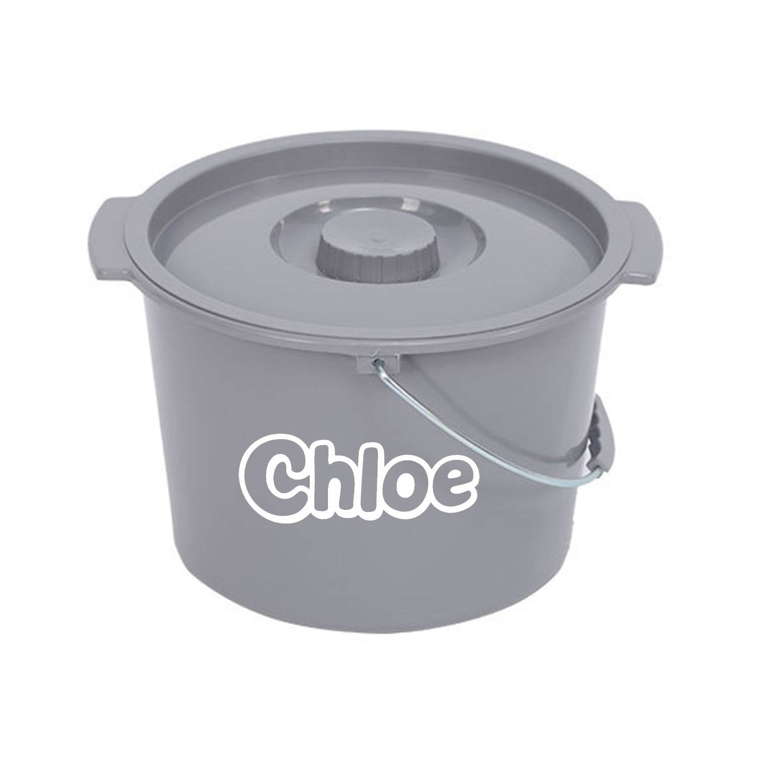 Portable Anti Odor Home Toilet Commode Bucket w/ Lid