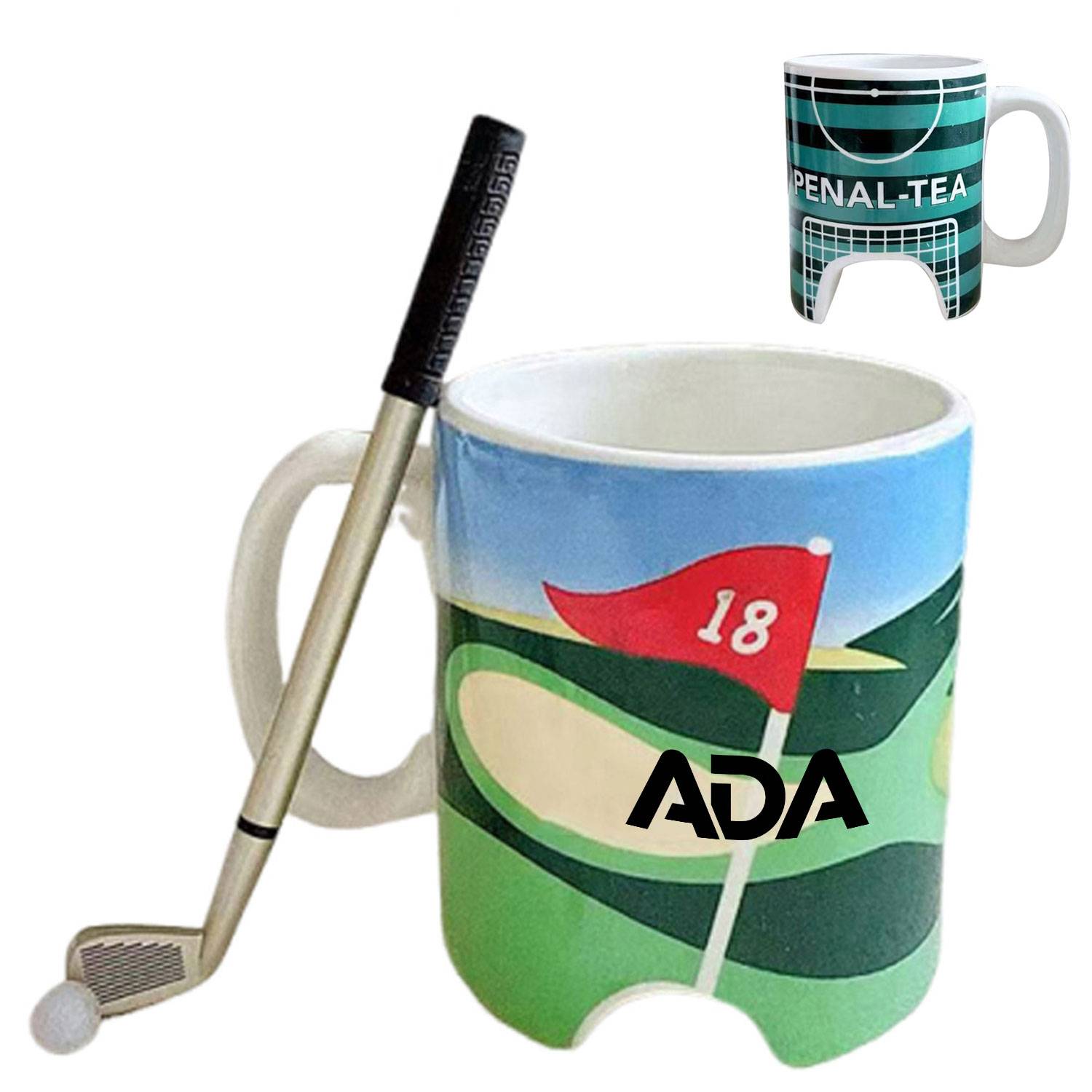 13oz Heat-Resistant Ceramic Golf Mug