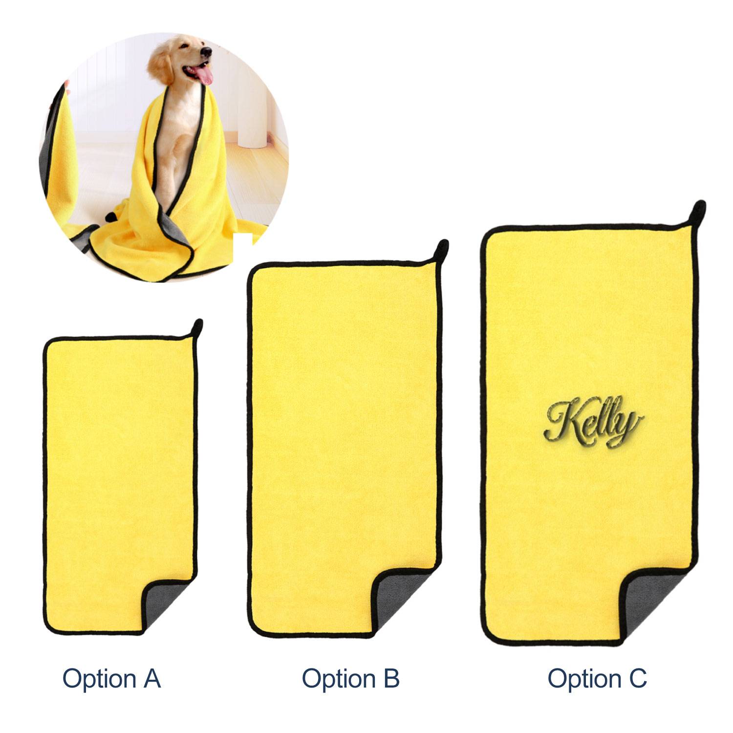 Soft Double Sided Coral Fleece Pet Drying Towel