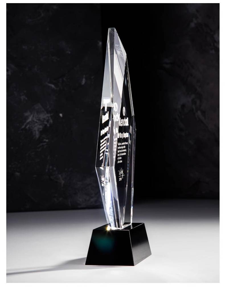 Diamond Geometric Crystal Trophy - Image 3