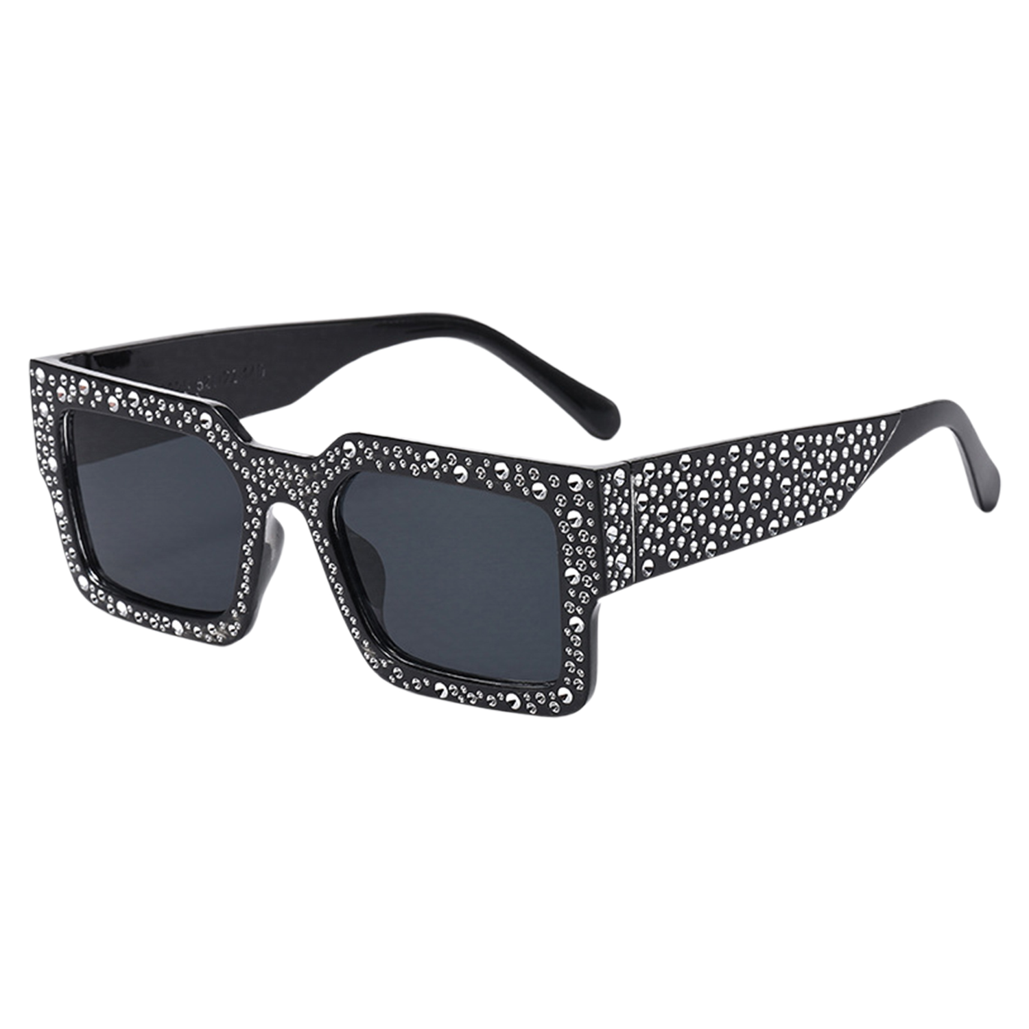 Rhinestone Square Plastic Sunglasses - Image 4