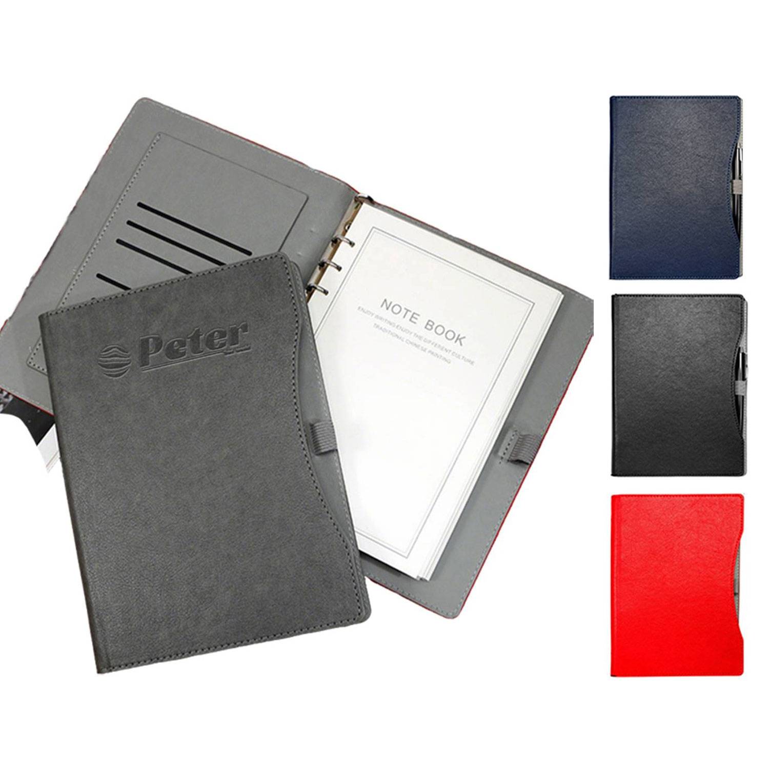 A5 PU Leather Binder Notebook