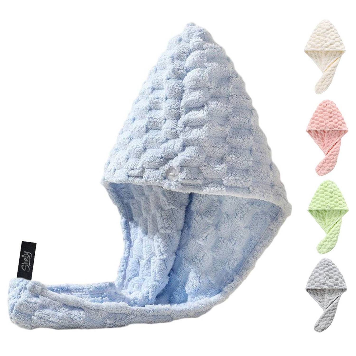 Women Coral Fleece Fast Drying Hair Towel